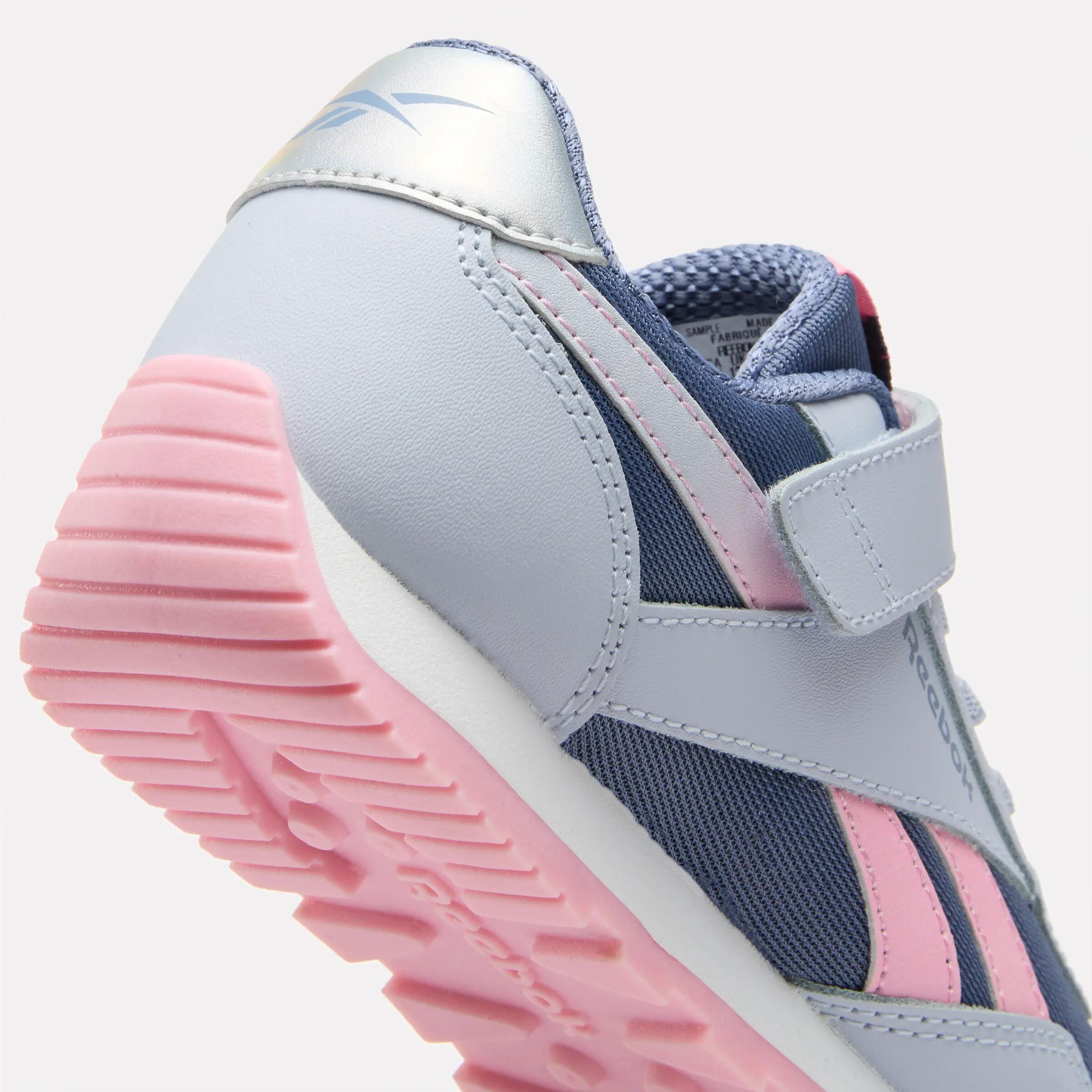 Chaussures Reebok rétro enfants Glide Girl Bleus/ Grises/ Blanches 5/8