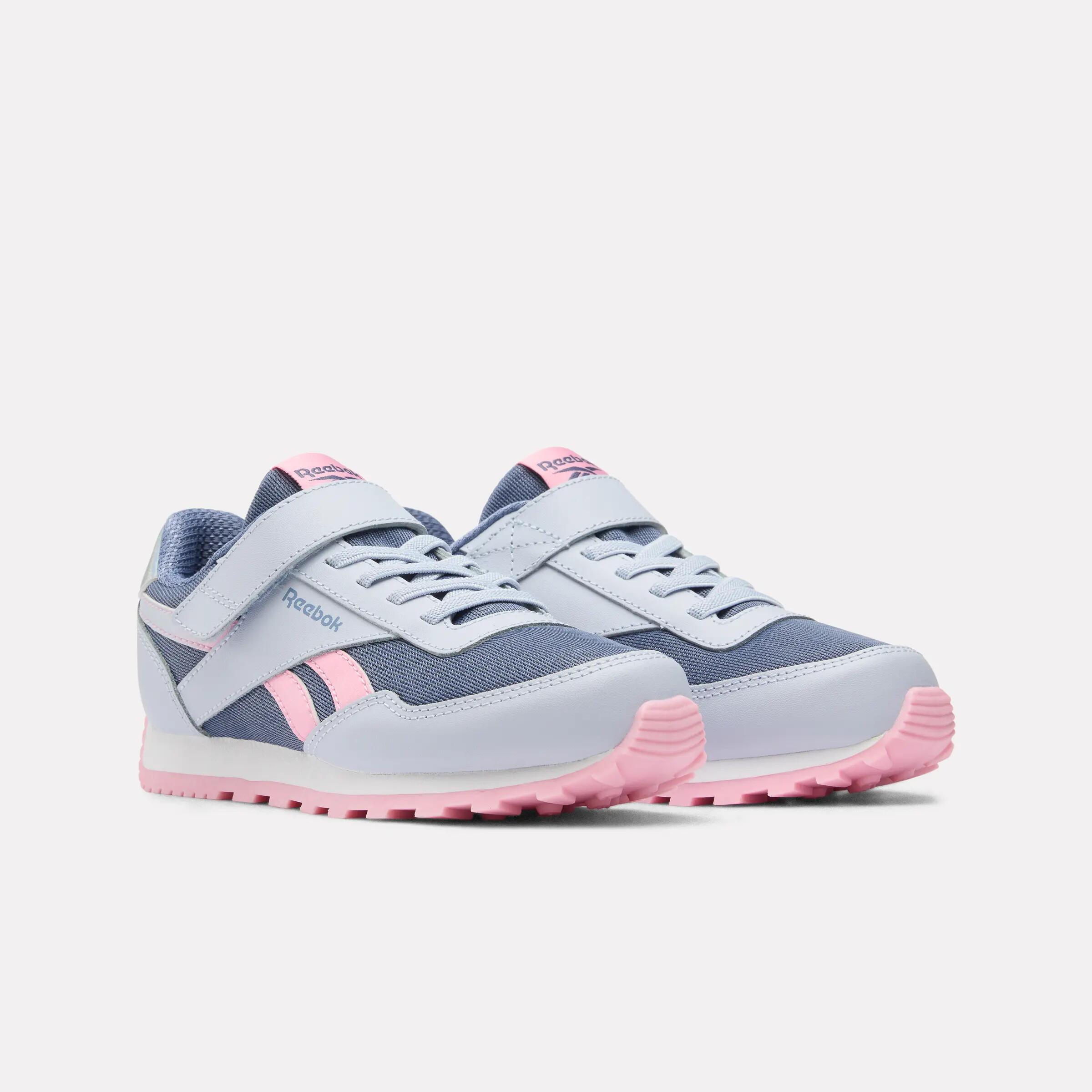 Chaussures Reebok rétro enfants Glide Girl Bleus/ Grises/ Blanches 2/8