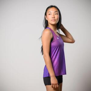 Camiseta sin mangas running Mujer 42K Tank Apex morado