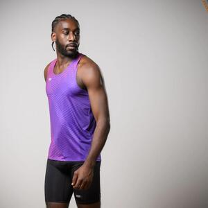 Camiseta sin mangas running Hombre 42K Tank Apex morado