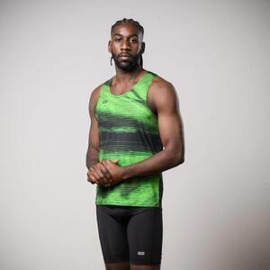 Camiseta sin mangas running Hombre 42K Tank Apex verde
