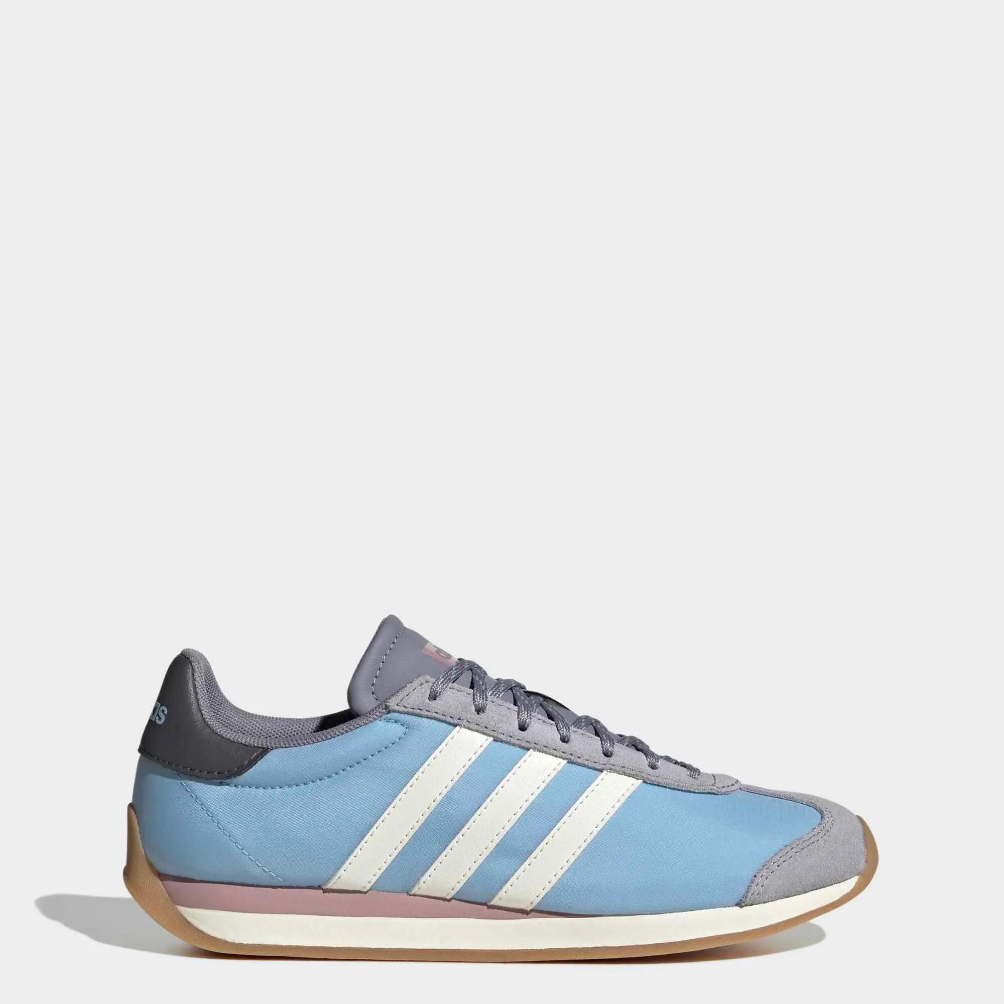 Tenis deportivos retro con amortiguación para mujer Adidas Runvista, azul 3/9