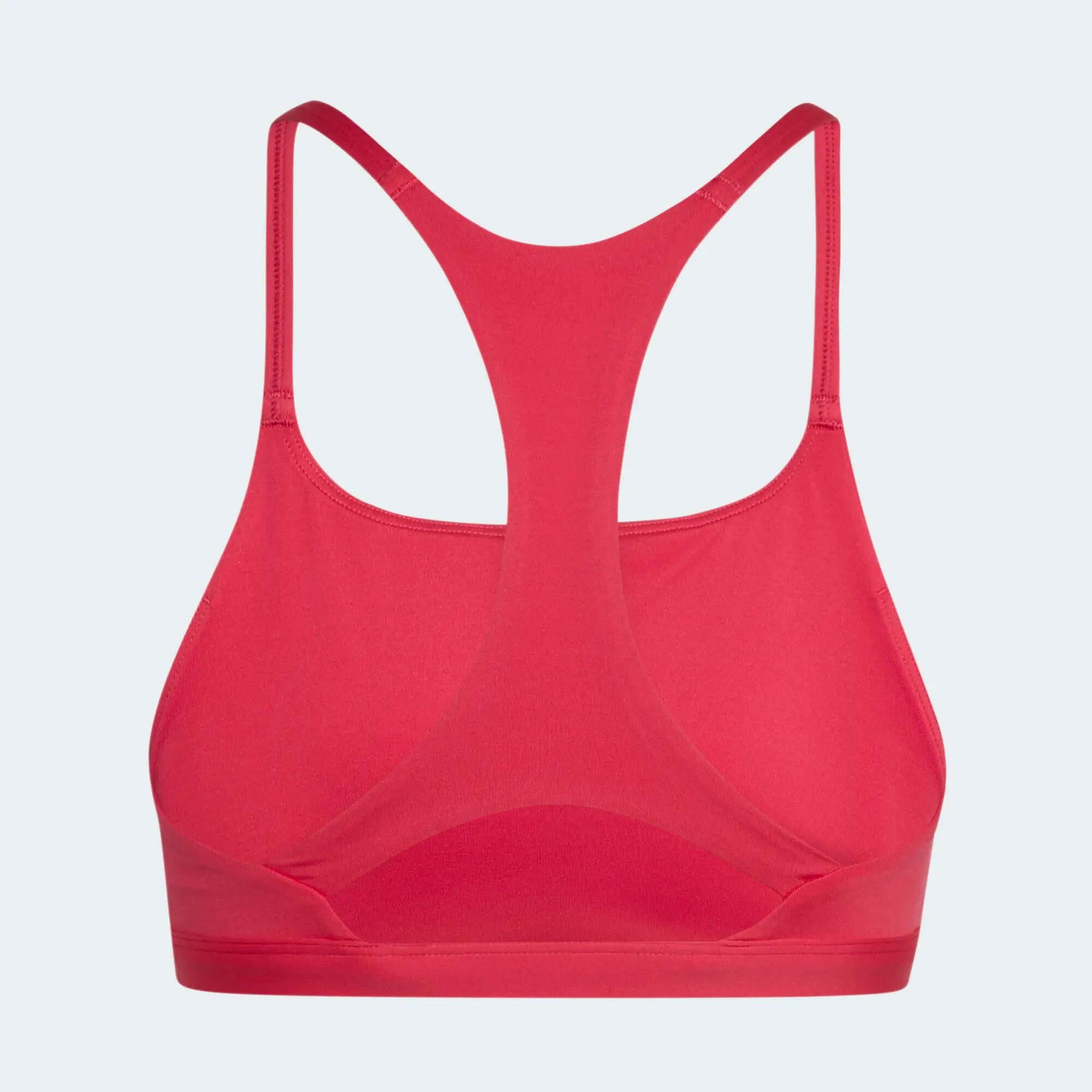 Top deportivo soporte ligero para Mujer Adidas Optime Essentials - Rosado 3/8