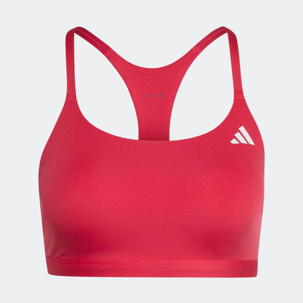 Top deportivo soporte ligero para Mujer Adidas Optime Essentials - Rosado