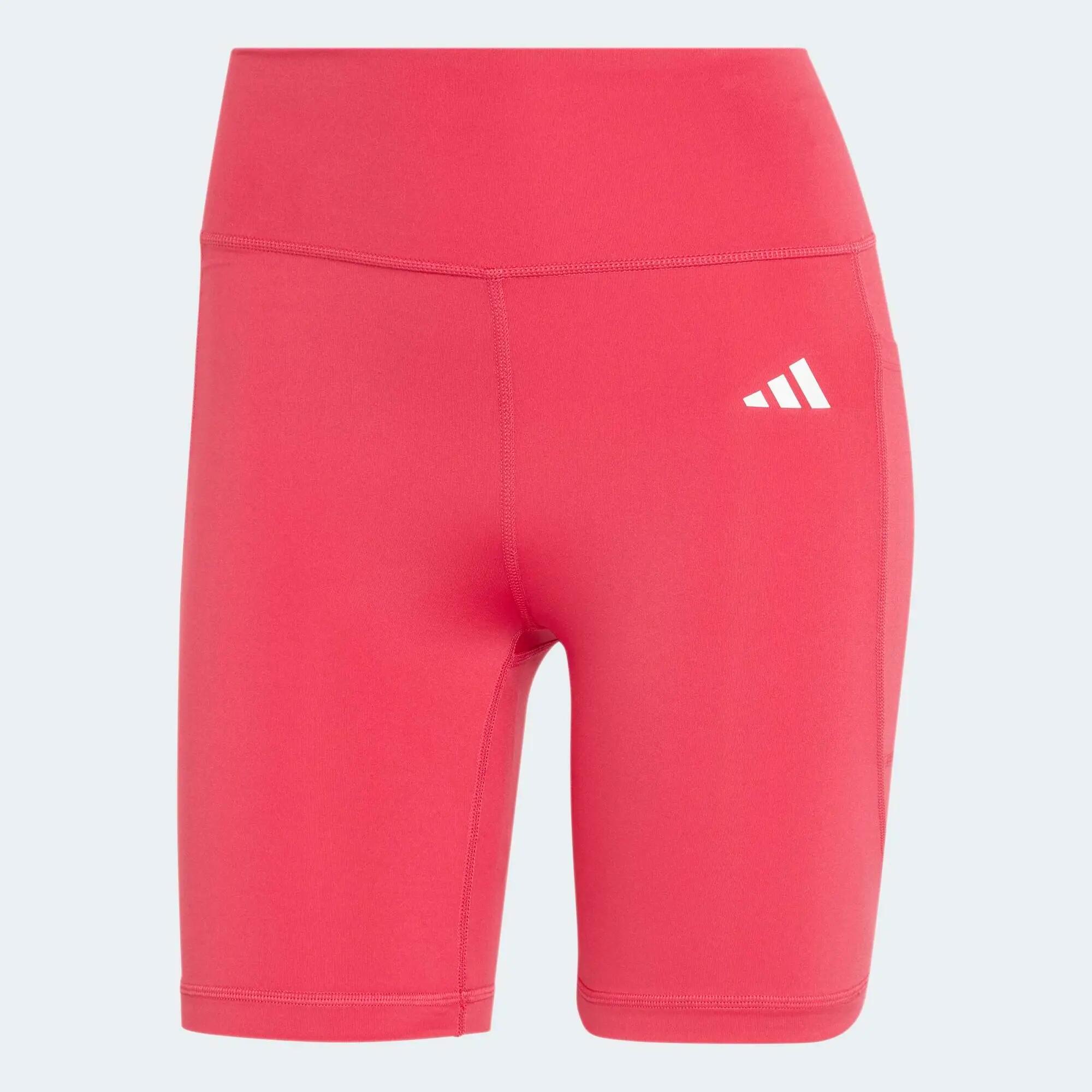 Leggings cortos con bolsillo para Mujer Adidas Optime Essentials - Rosado 1/6