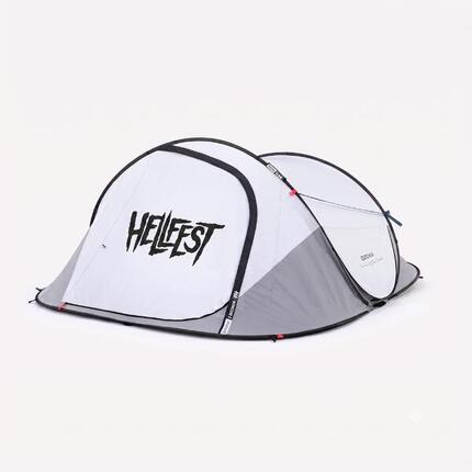 Tente de camping instantanée 3 places, 2 Seconds Fresh & Black HellFest