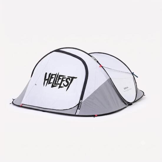 Tente de camping instantanée 3 places, 2 Seconds Fresh & Black HellFest
