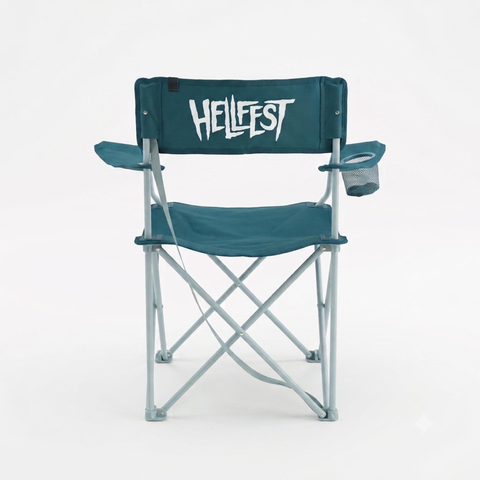 Chaise de camping avec accoudoir, pliante et confortable HellFest 1/20