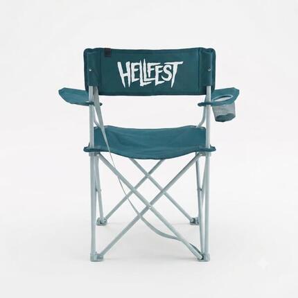 Chaise de camping avec accoudoir, pliante et confortable HellFest