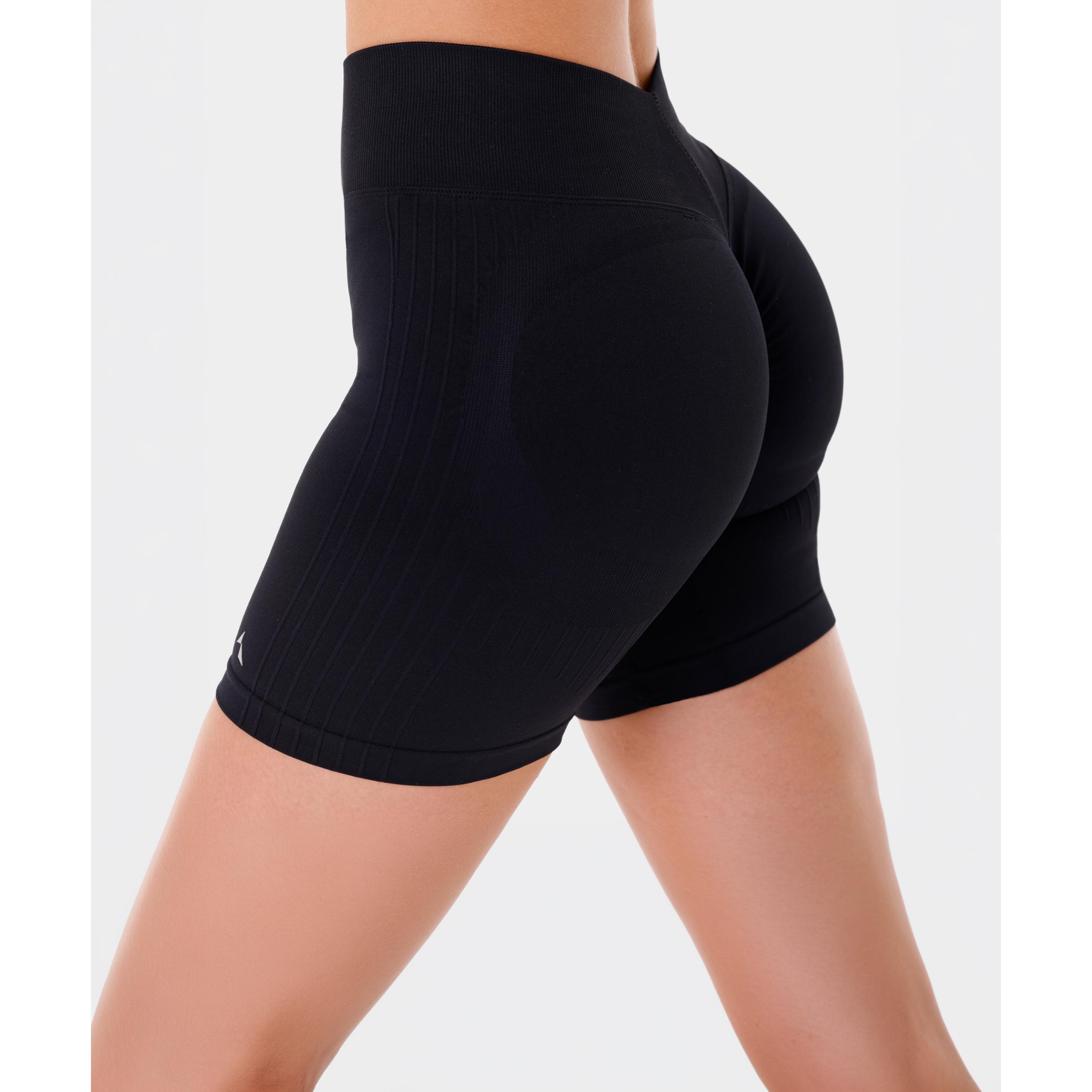 Szorty bezszwowe push-up Carpatree Élite czarne