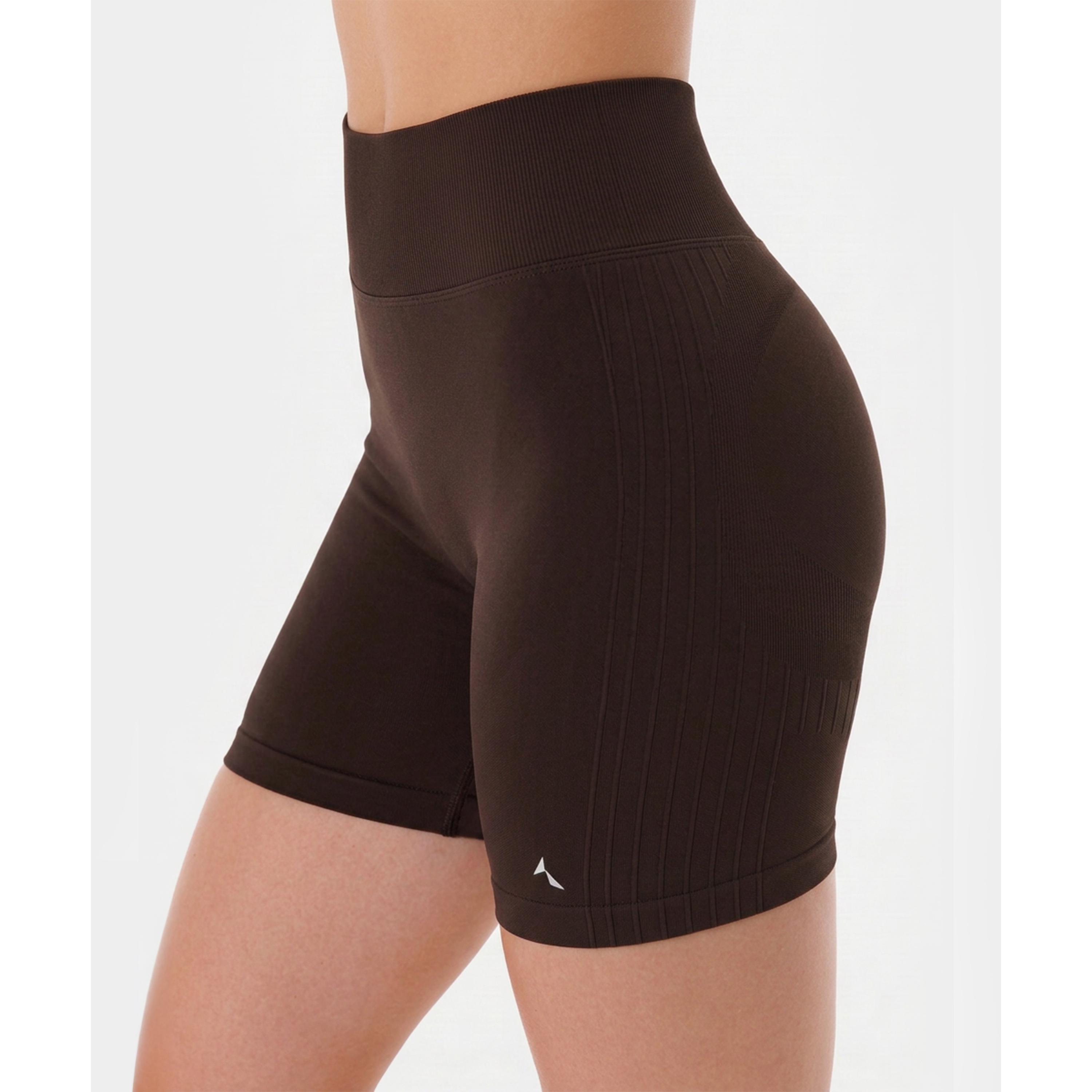 Szorty bezszwowe push-up Carpatree Élite brązowe