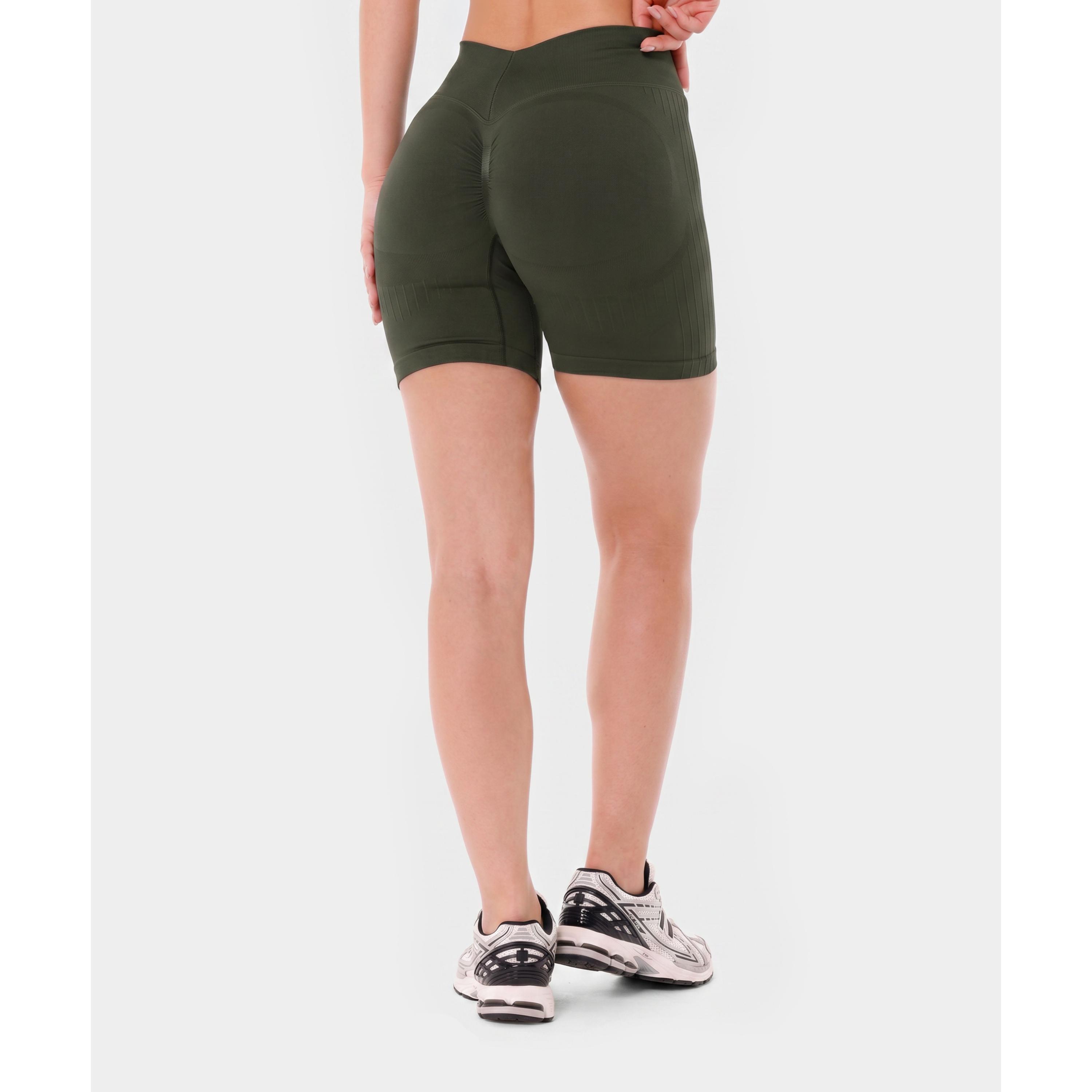 Szorty bezszwowe push-up Carpatree Élite zielone 5/7