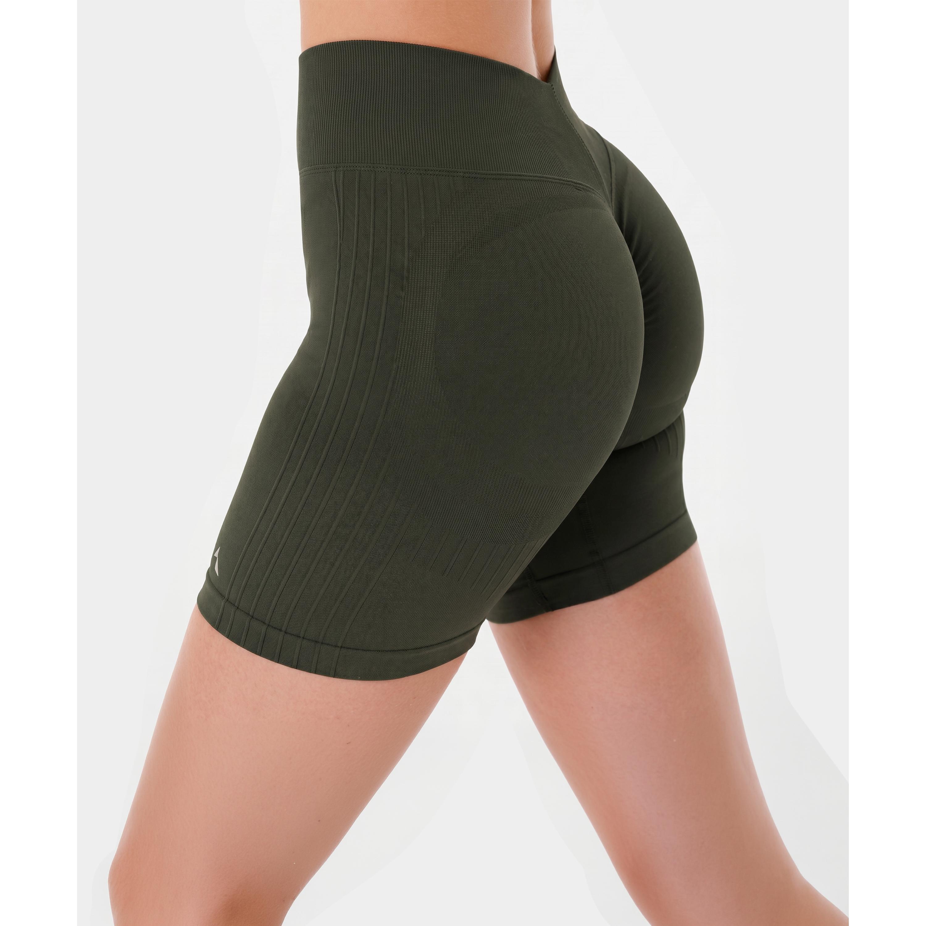 Szorty bezszwowe push-up Carpatree Élite zielone 3/7
