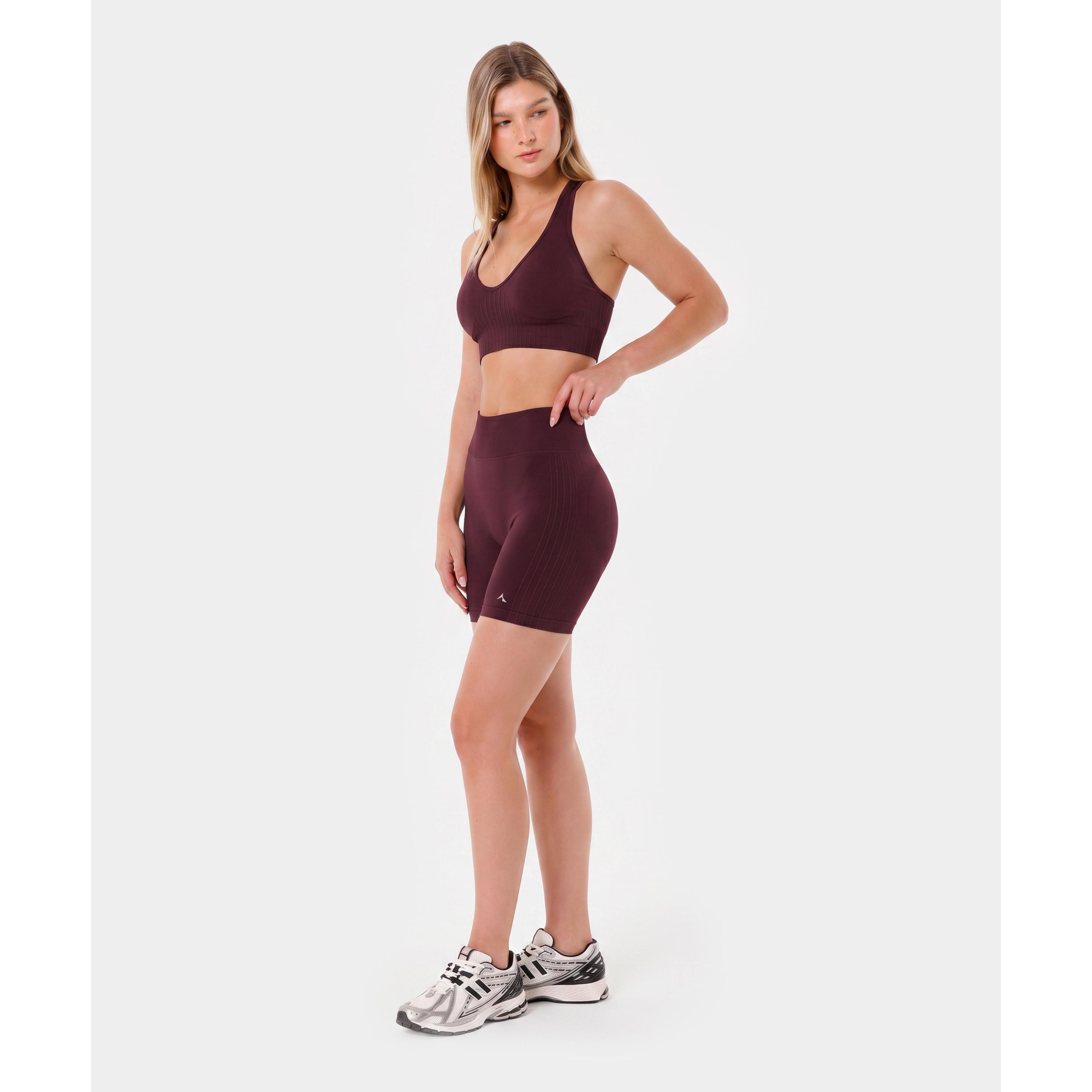 Szorty bezszwowe push-up Carpatree Élite fioletowe 5/7
