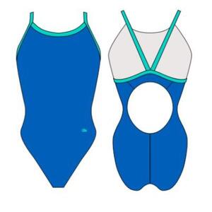 Bañador mujer natación comfort relax azul - CD