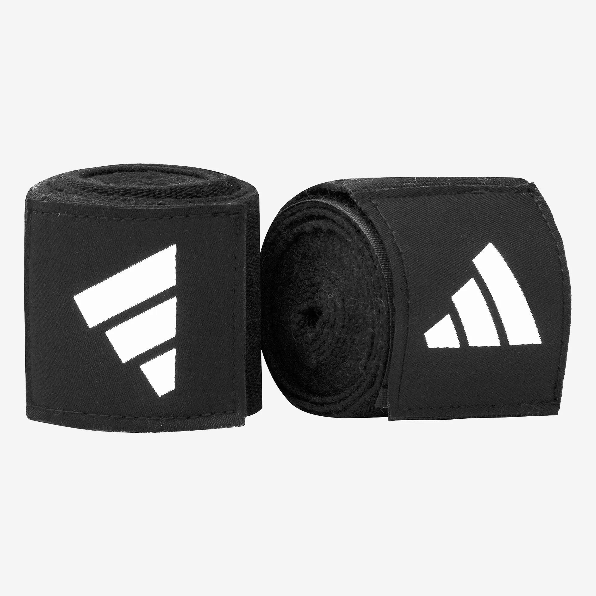 Bande de protection boxe Adidas coton et polyester recyclé, Pro Bandage noir 4/4