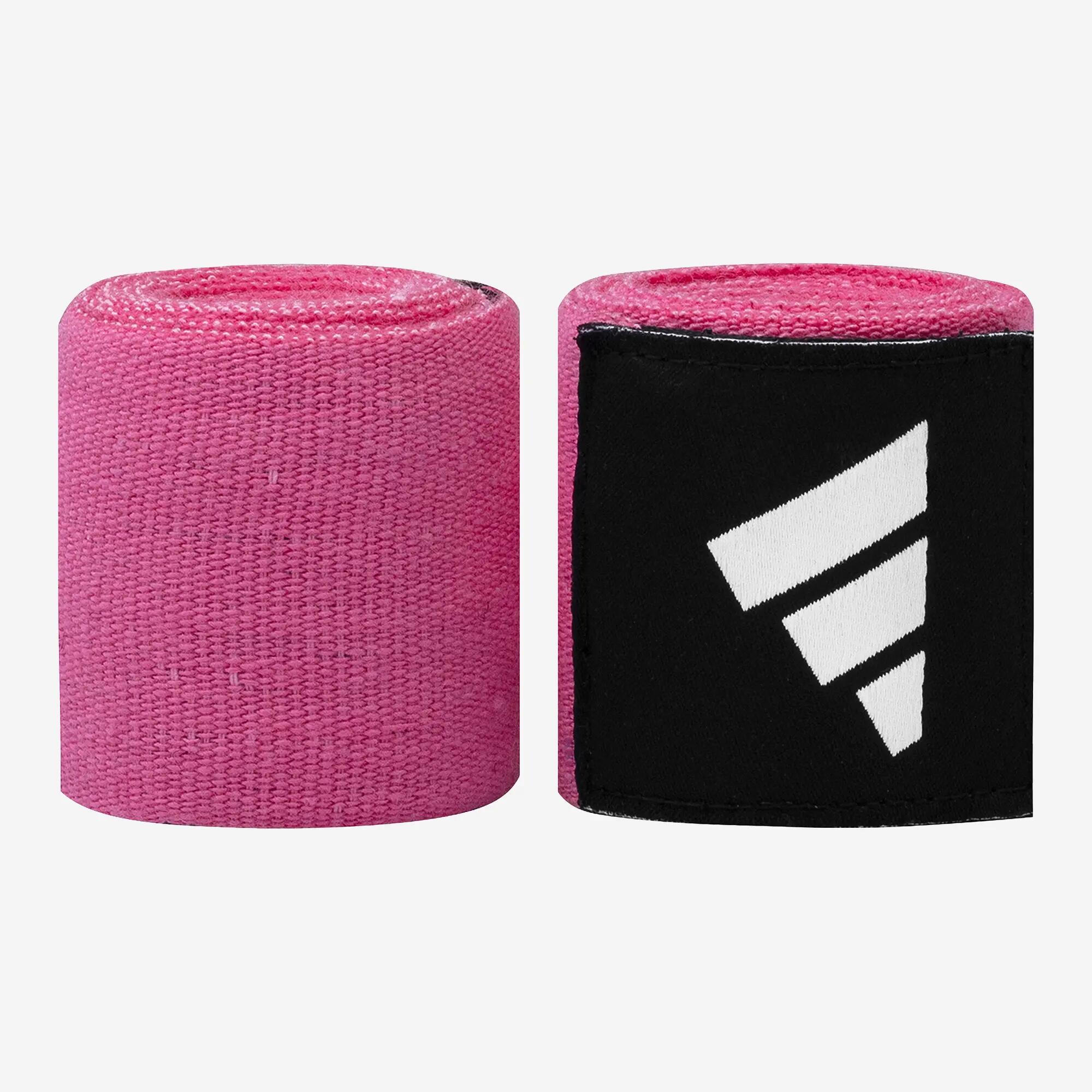 Bande de protection boxe coton et polyester recyclé, Pro Bandage rose 4/4