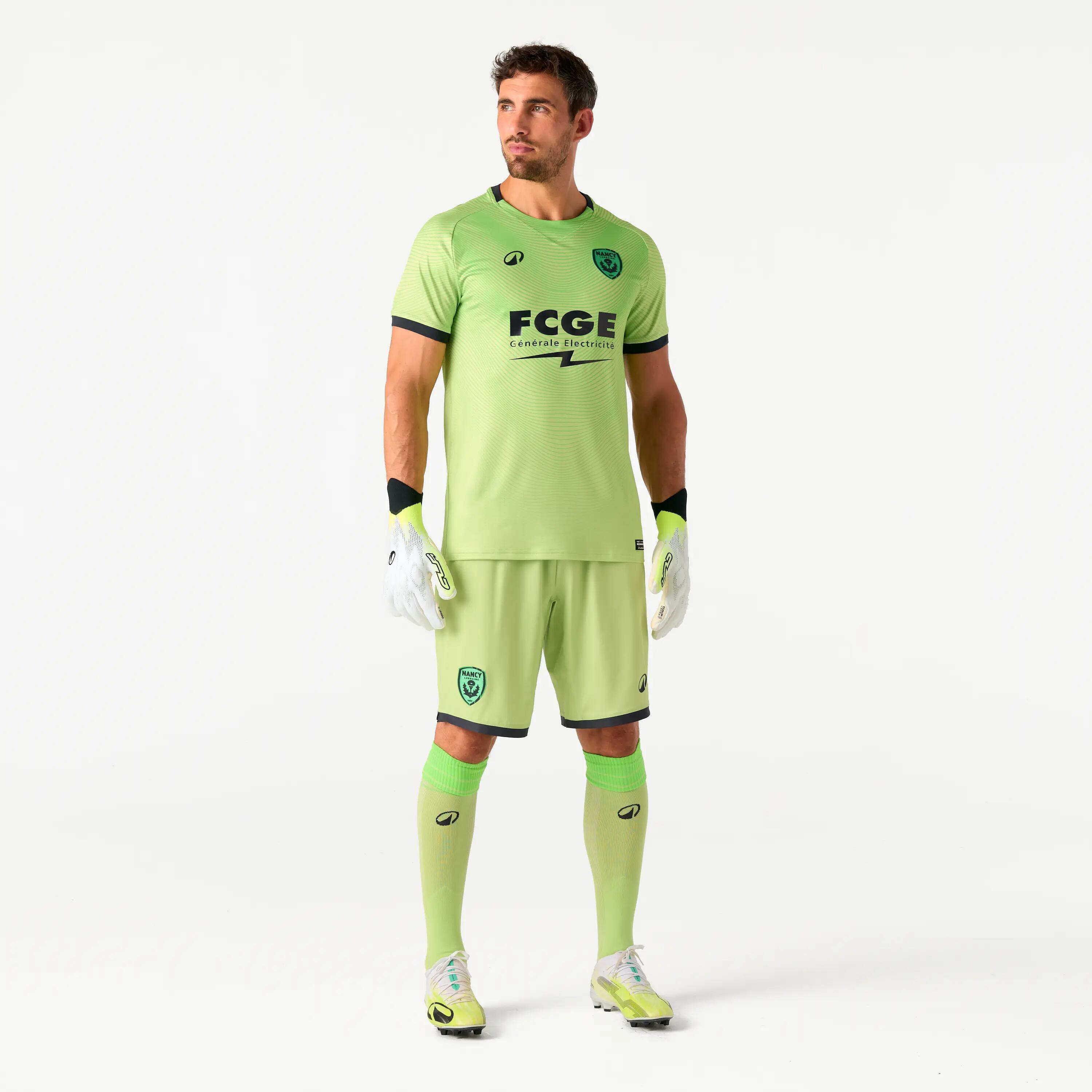 MAILLOT OFFICIEL AS NANCY LORRAINE ADULTE GARDIEN PISTACHE SAISON 26/27 3/6