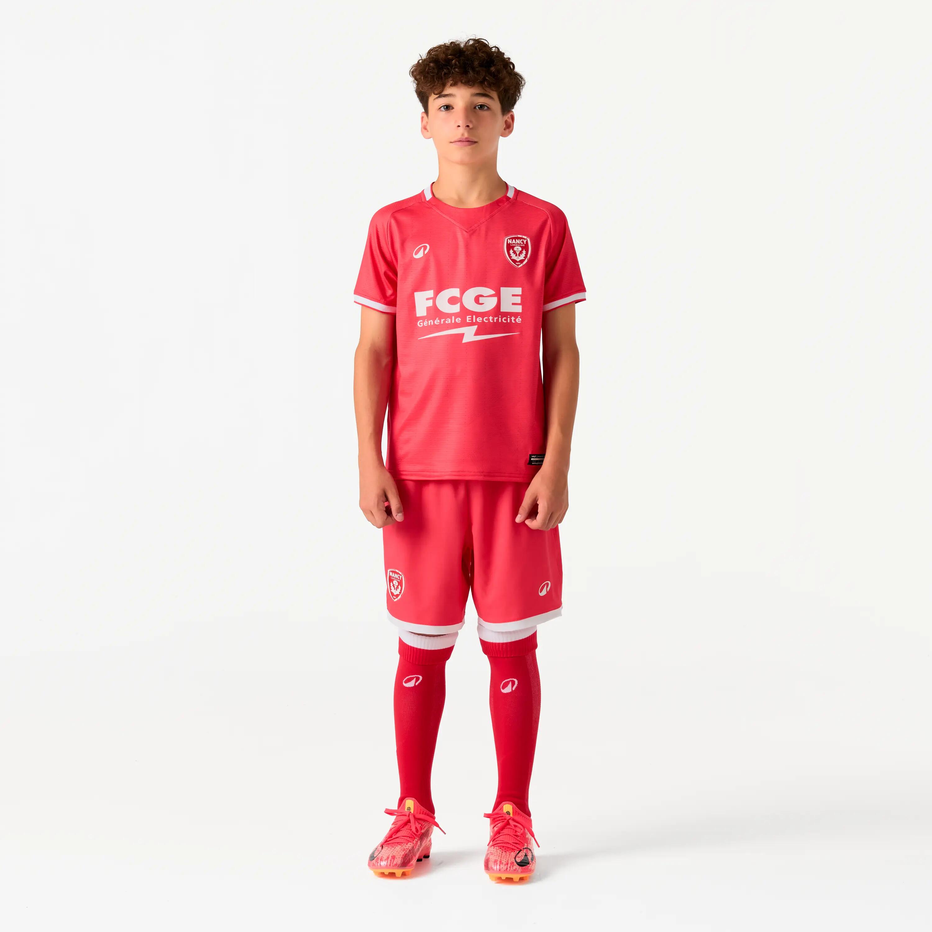 MAILLOT OFFICIEL AS NANCY LORRAINE  JUNIOR ROUGE EXTERIEUR SAISON 26/27 6/7