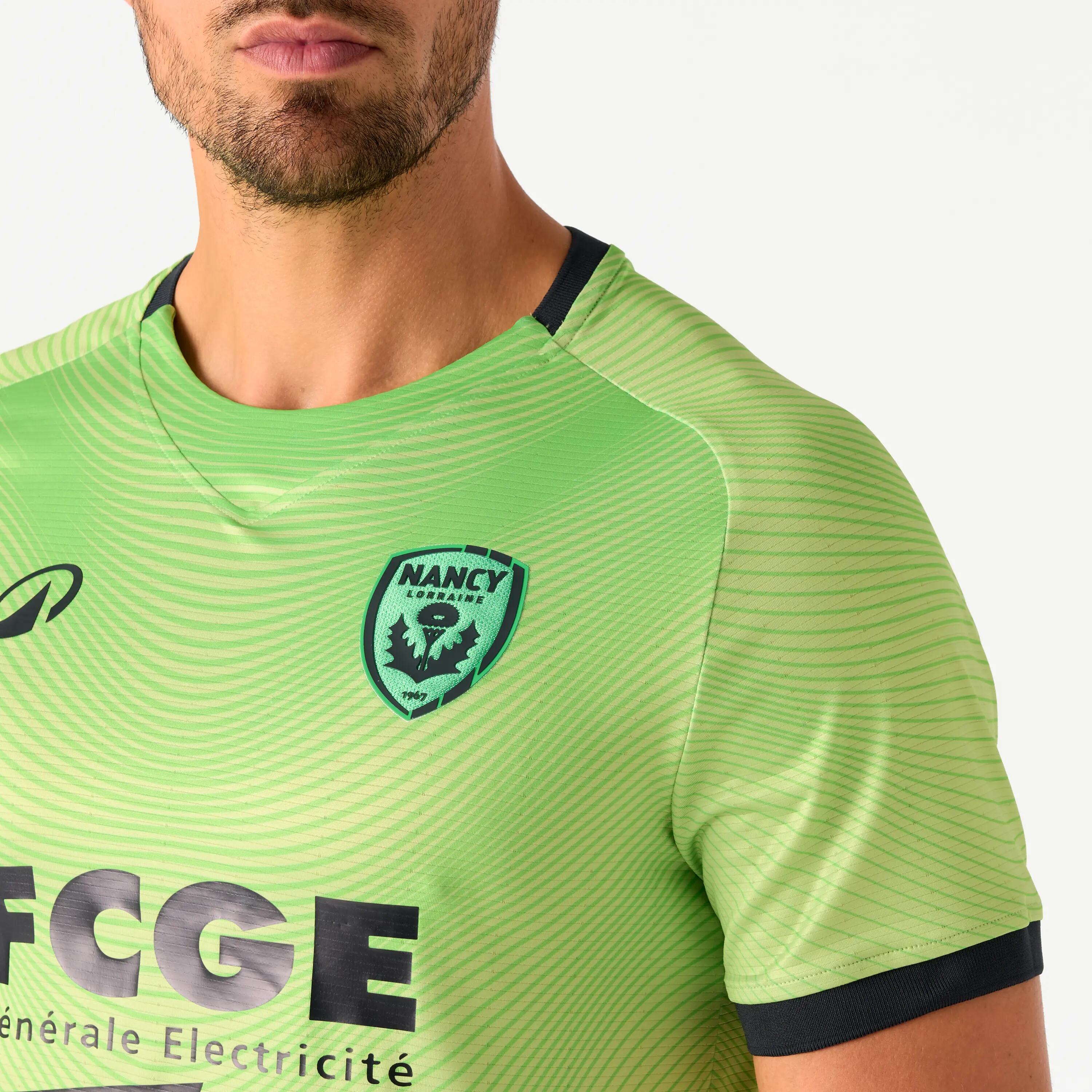 MAILLOT OFFICIEL AS NANCY LORRAINE ADULTE GARDIEN PISTACHE SAISON 26/27 2/6