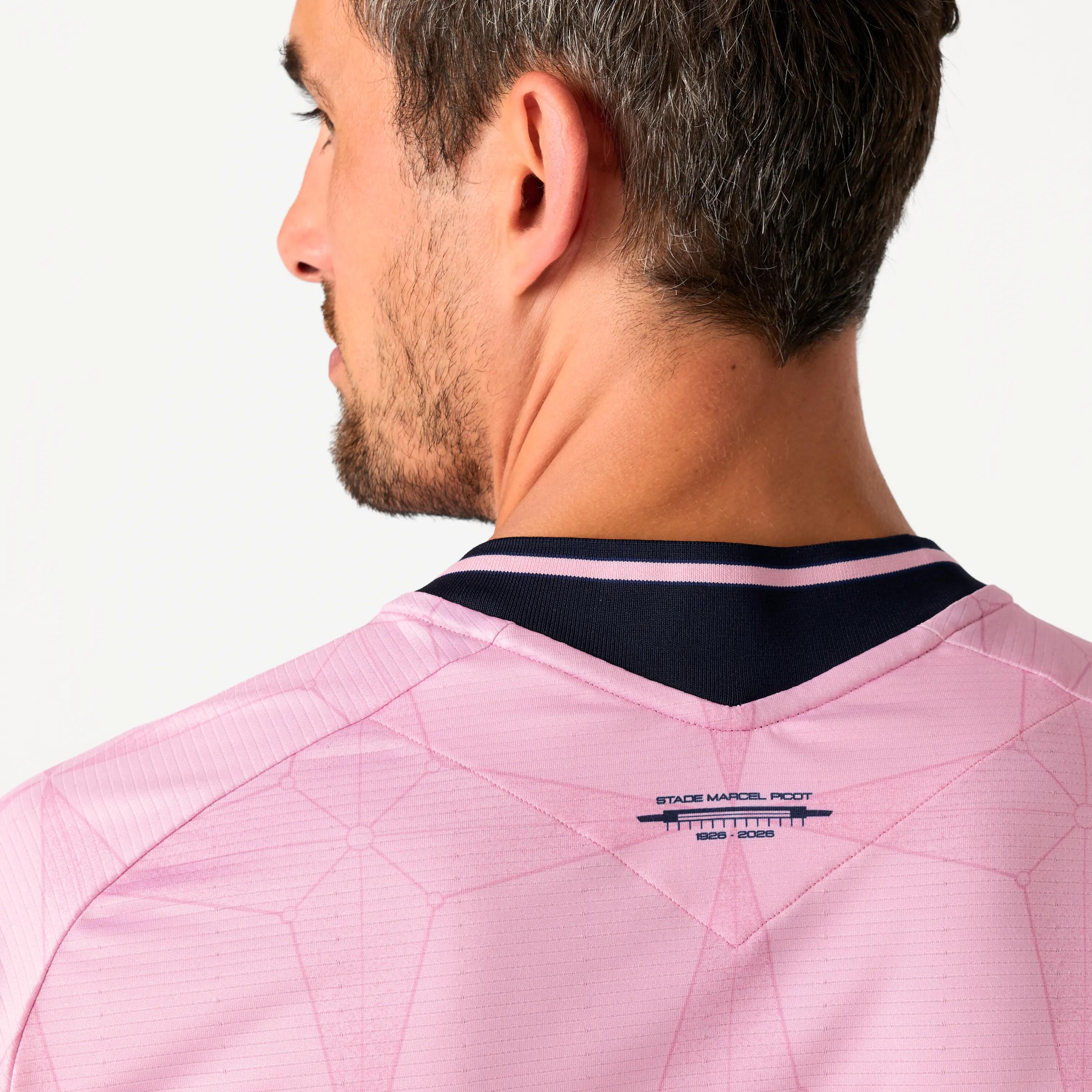 Maglia calcio adulto AS NANCY LORRAINE rosa 4/6