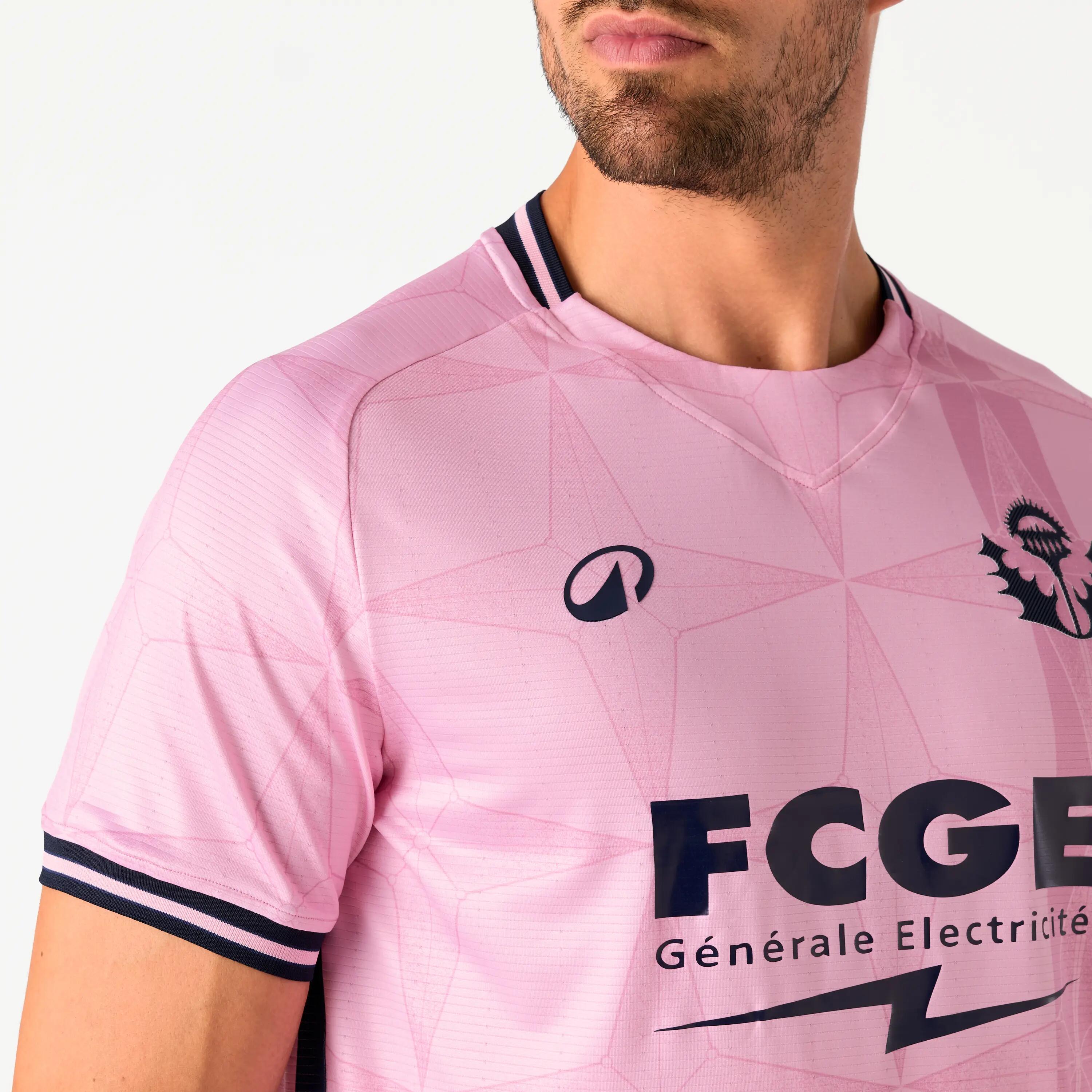 Maglia calcio adulto AS NANCY LORRAINE rosa 2/6