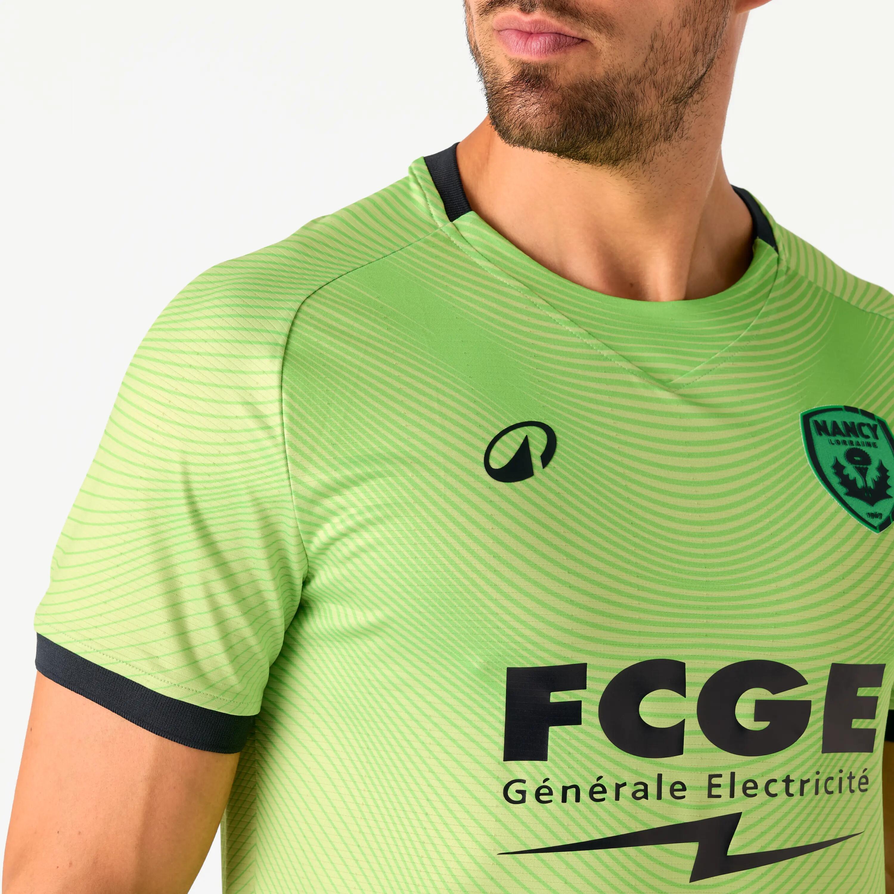 MAILLOT OFFICIEL AS NANCY LORRAINE ADULTE GARDIEN PISTACHE SAISON 26/27 4/6