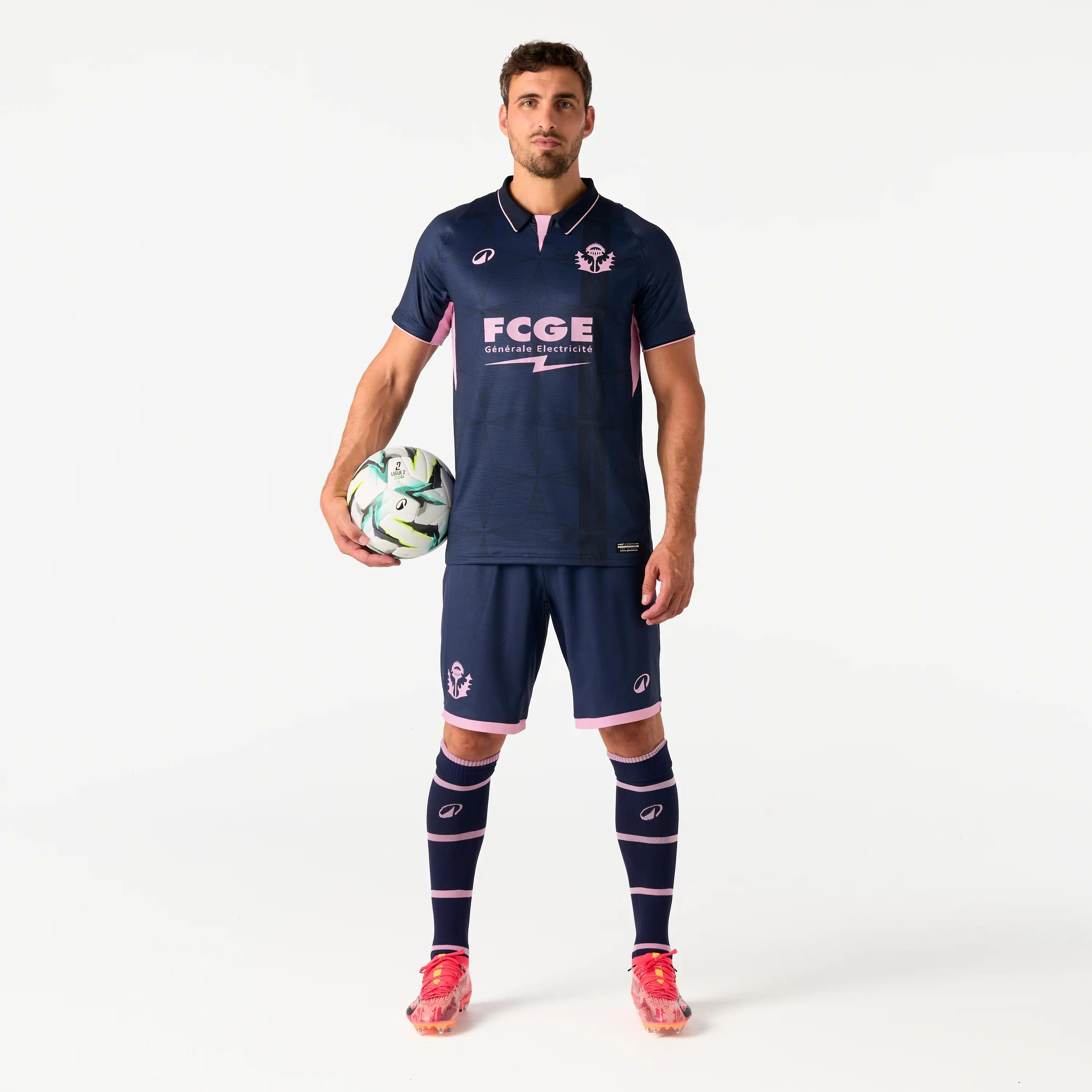 MAILLOT OFFICIEL AS NANCY LORRAINE ADULTE THIRD MARINE COL POLO SAISON 26/27 3/8