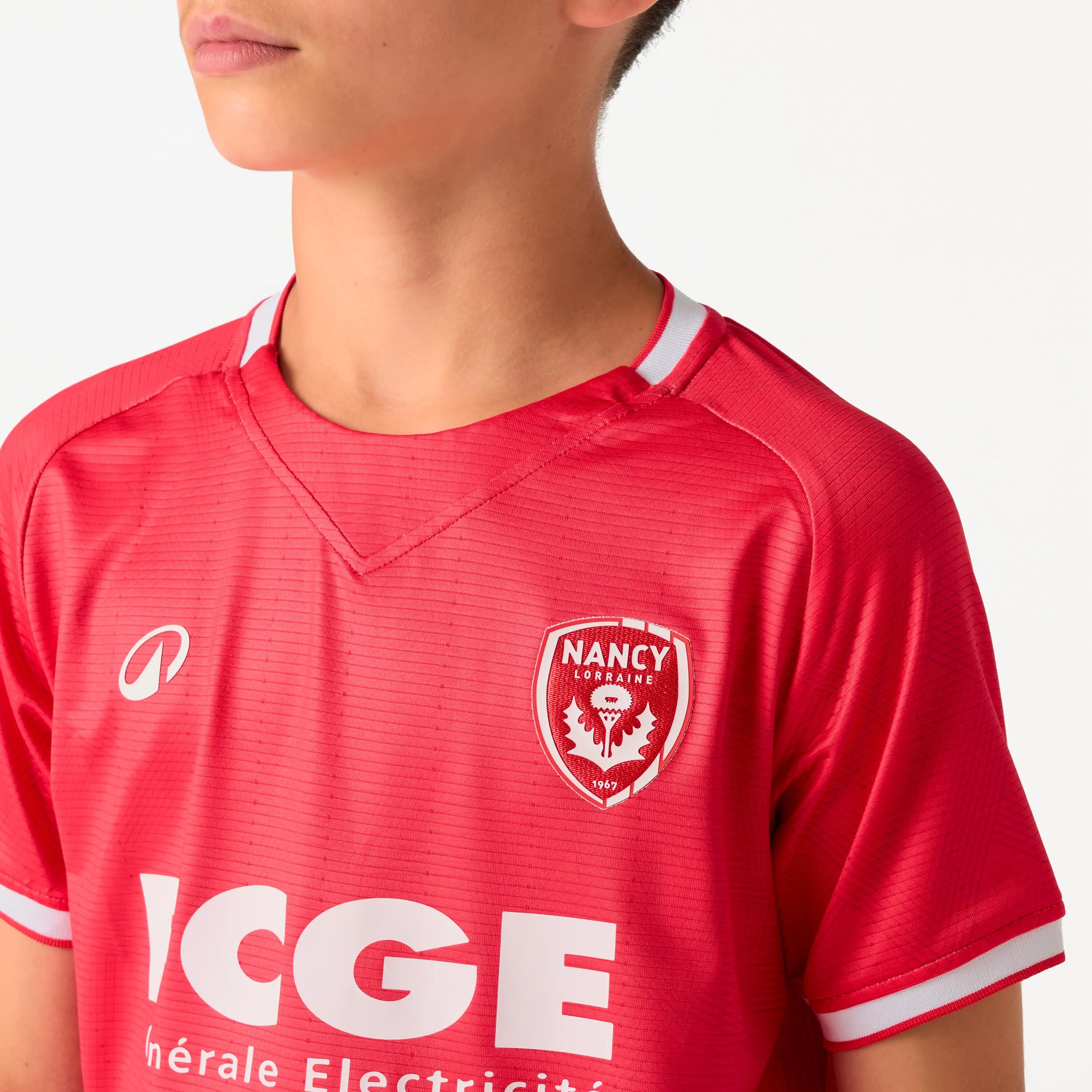 MAILLOT OFFICIEL AS NANCY LORRAINE  JUNIOR ROUGE EXTERIEUR SAISON 26/27 2/7