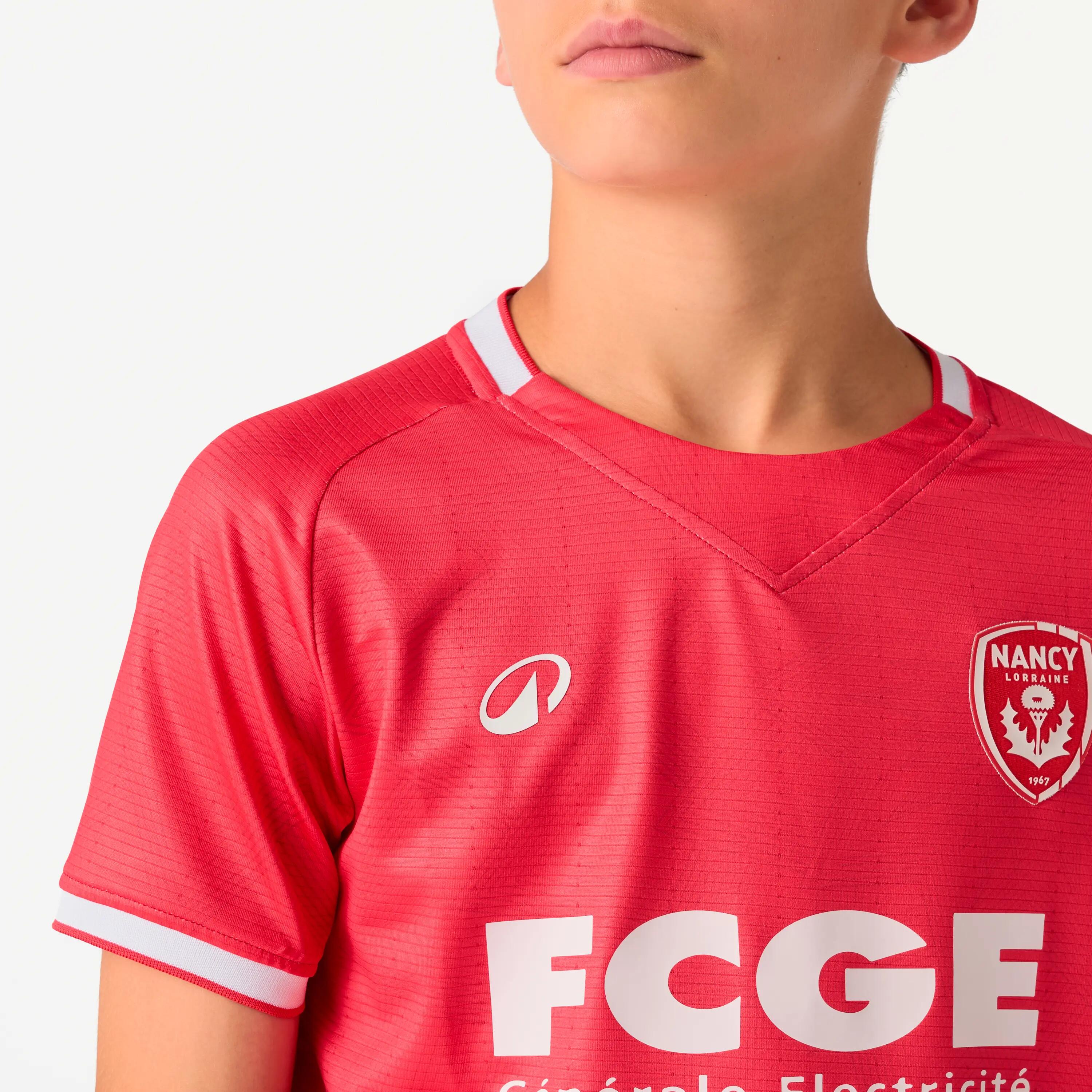 MAILLOT OFFICIEL AS NANCY LORRAINE  JUNIOR ROUGE EXTERIEUR SAISON 26/27 4/7