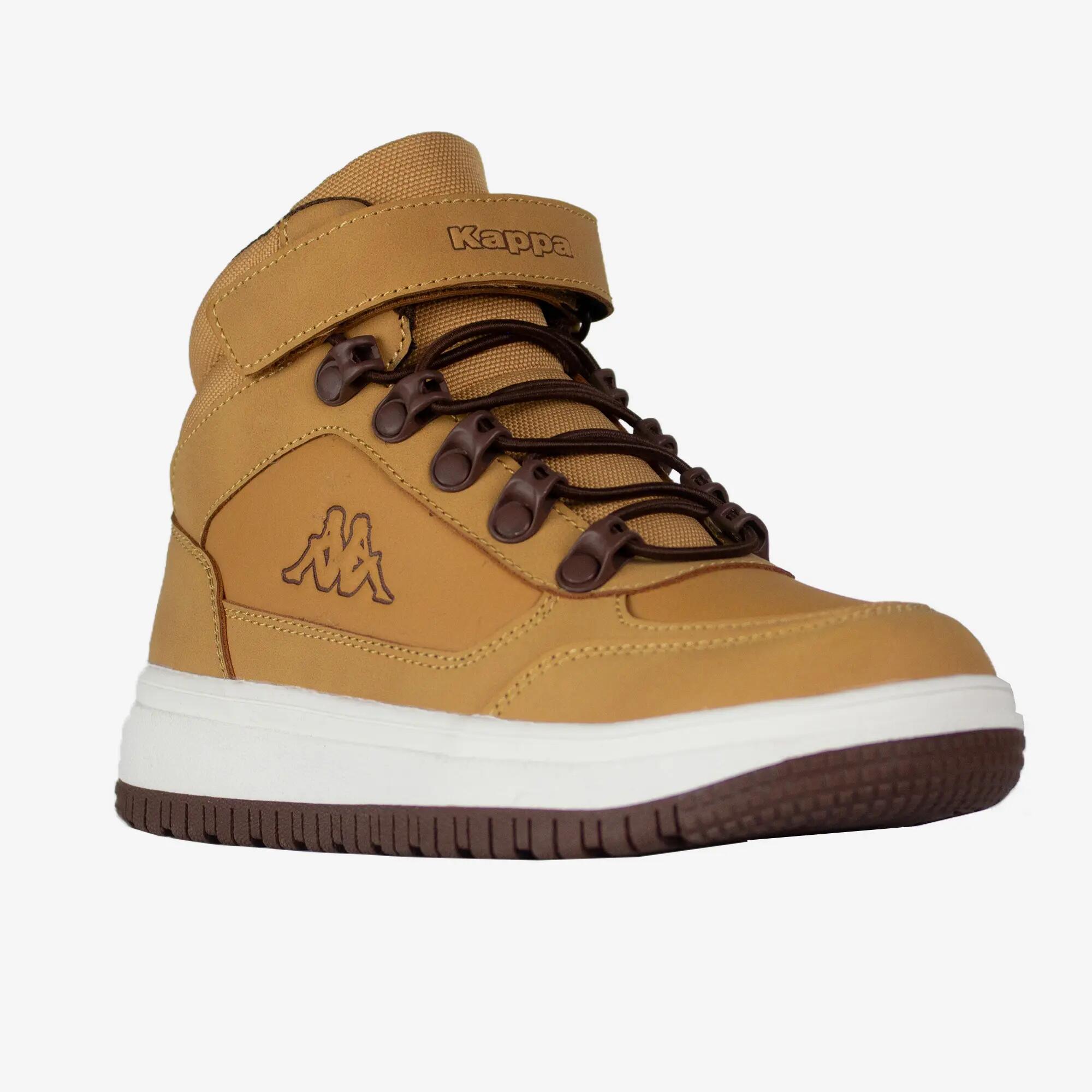Chaussures de marche confortables et déperlantes enfant, Logo Krios, brun 4/7