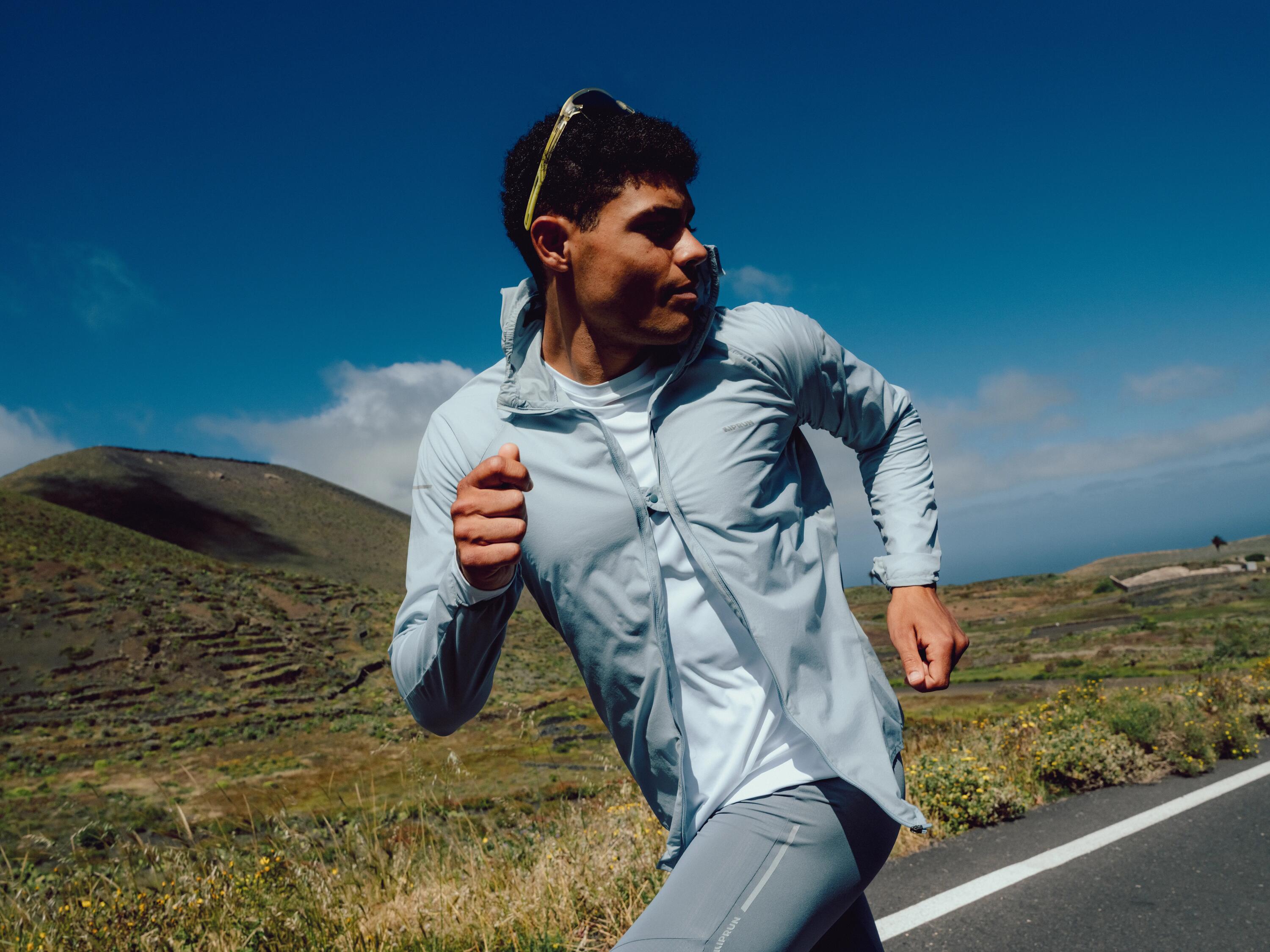 Laufjacke Trailrunning Herren winddicht - Run 900 Wind blau 3/19