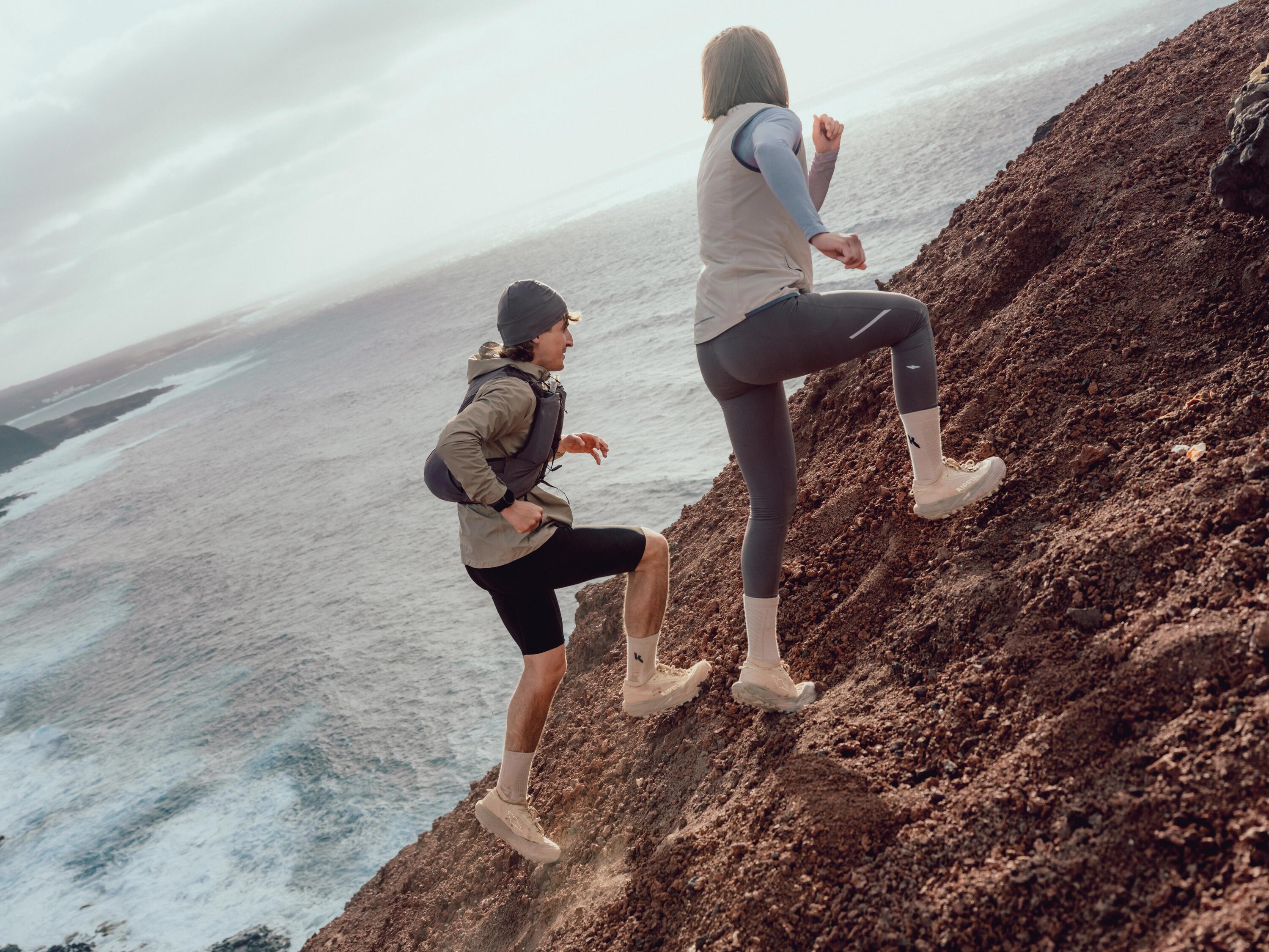 Veste de course à pied sans manches chaude femme, Flow Run 15/16
