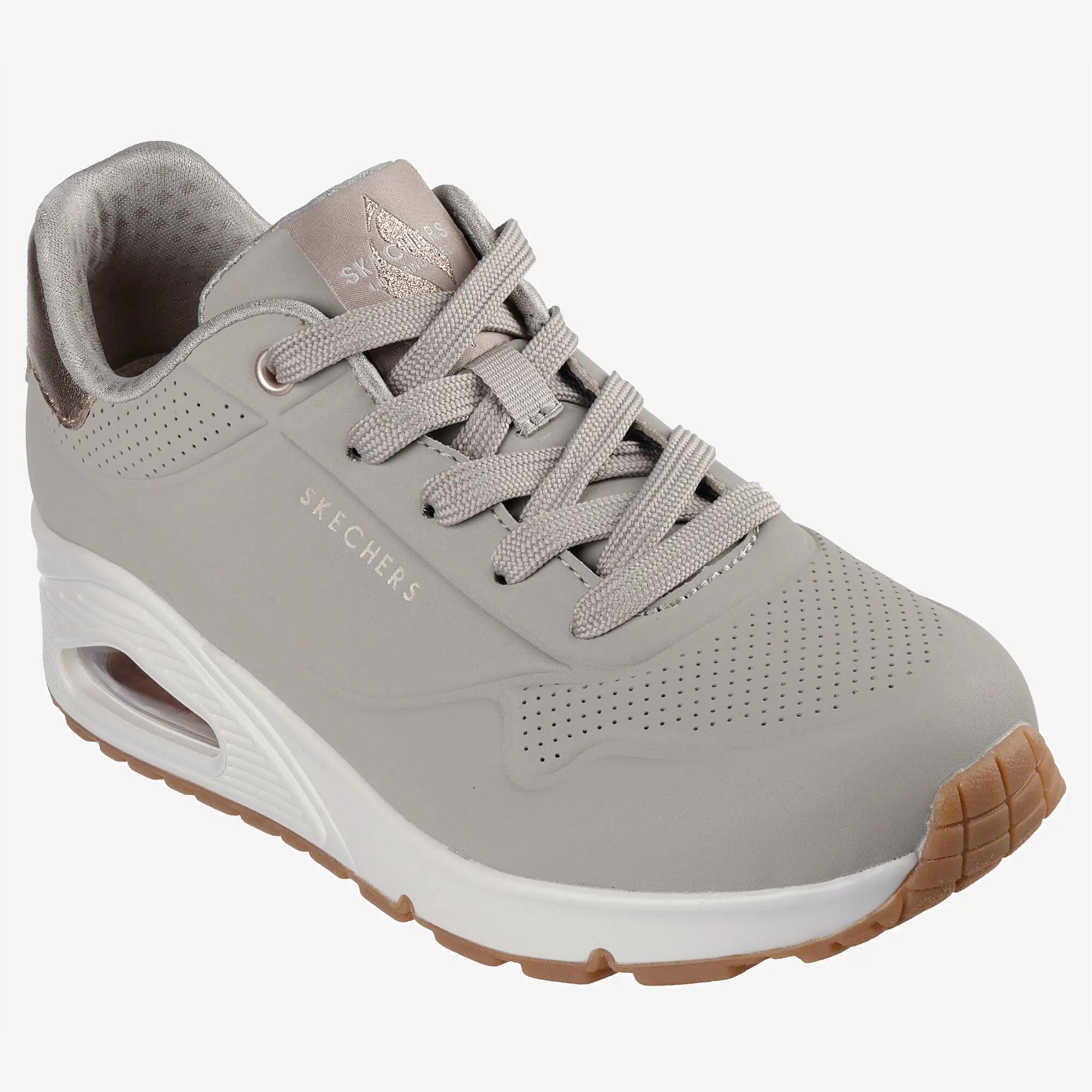 Chaussure Compensée Air-Cooled Memory Foam Femme UNO Golden Air Taupe 4/5