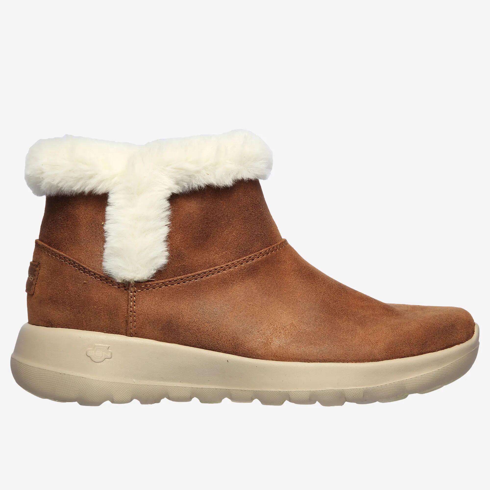 Bottine fourrée femme Skechers On-The-Go Joy Endeavor châtaigne 3/5