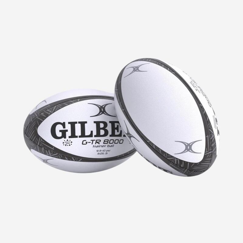 Minge de rugby Mărimea 5 - G-TR8000 alb și negru