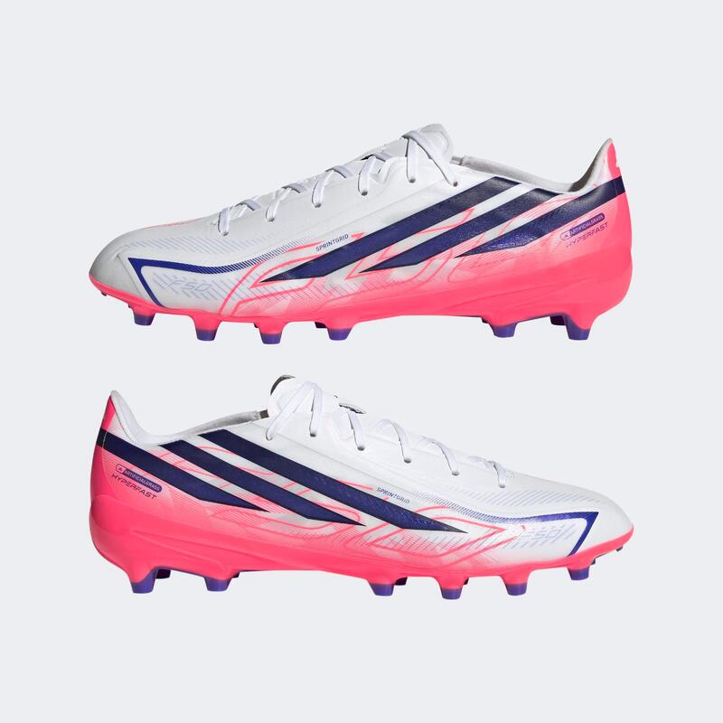 Adidași adidas F50 Hyperfast League AG alb-mov Adulți