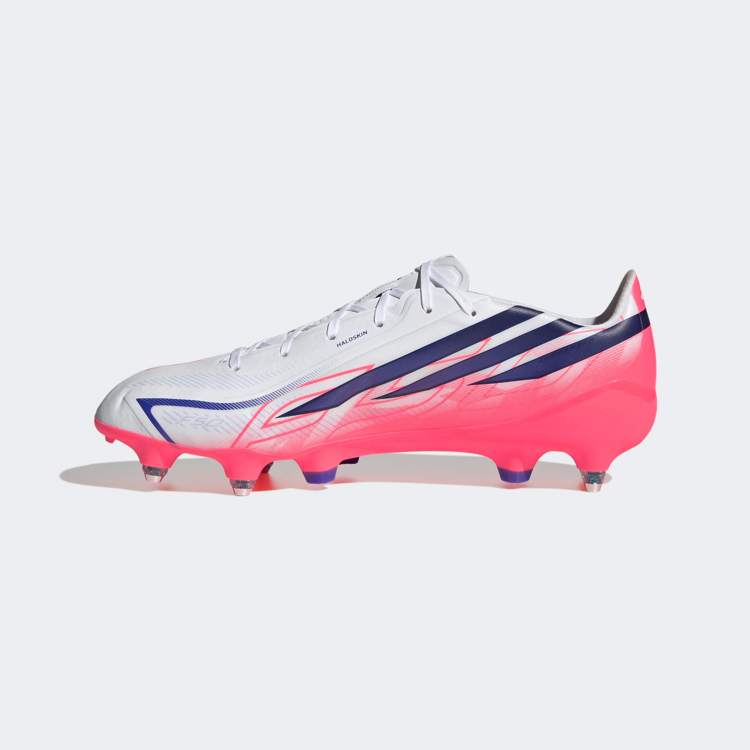 Chuteiras de Futebol Adulto F50 Hyperfast League SG Branco/Violeta 10/10