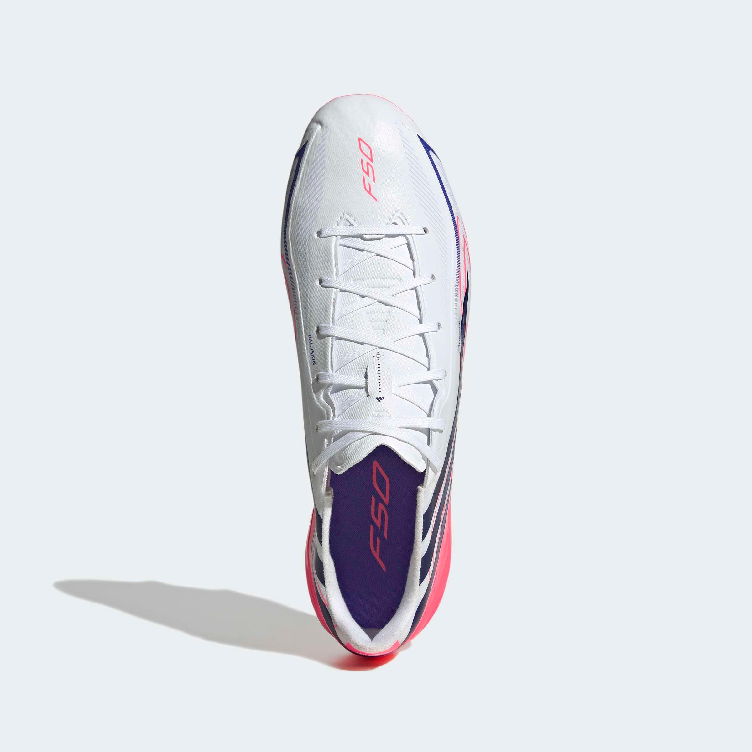 Chuteiras de Futebol Adulto F50 Hyperfast League SG Branco/Violeta 7/10