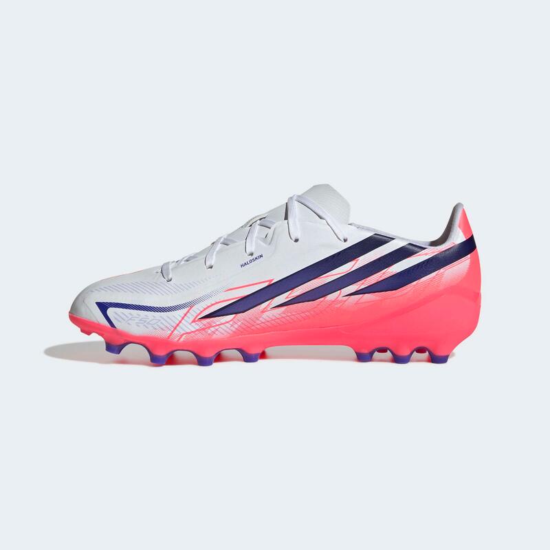 Adidași adidas F50 Hyperfast League AG alb-mov Copii
