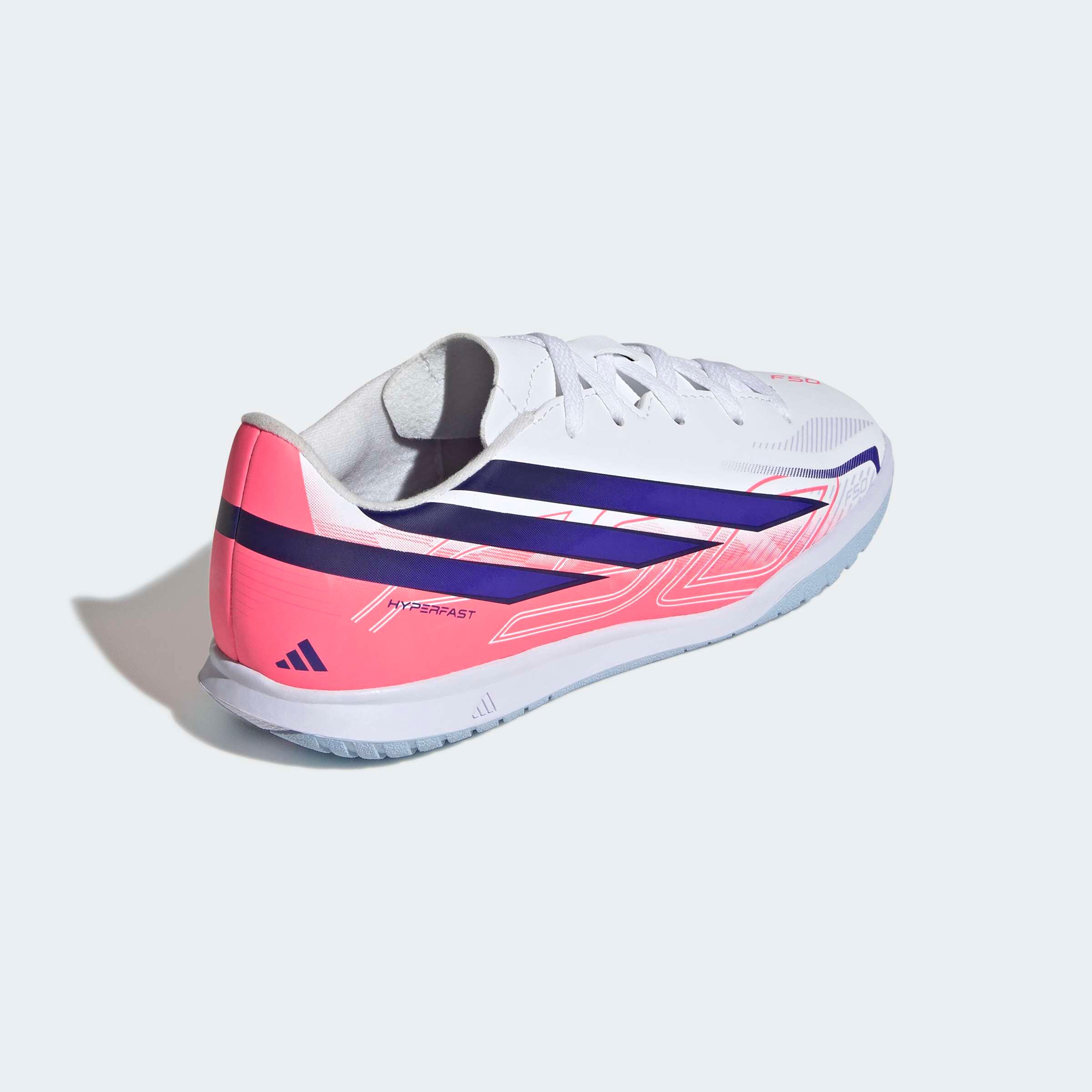 adidas F50 Sala Club Futsal Chaussure Enfant Blanc/Violet 6/7