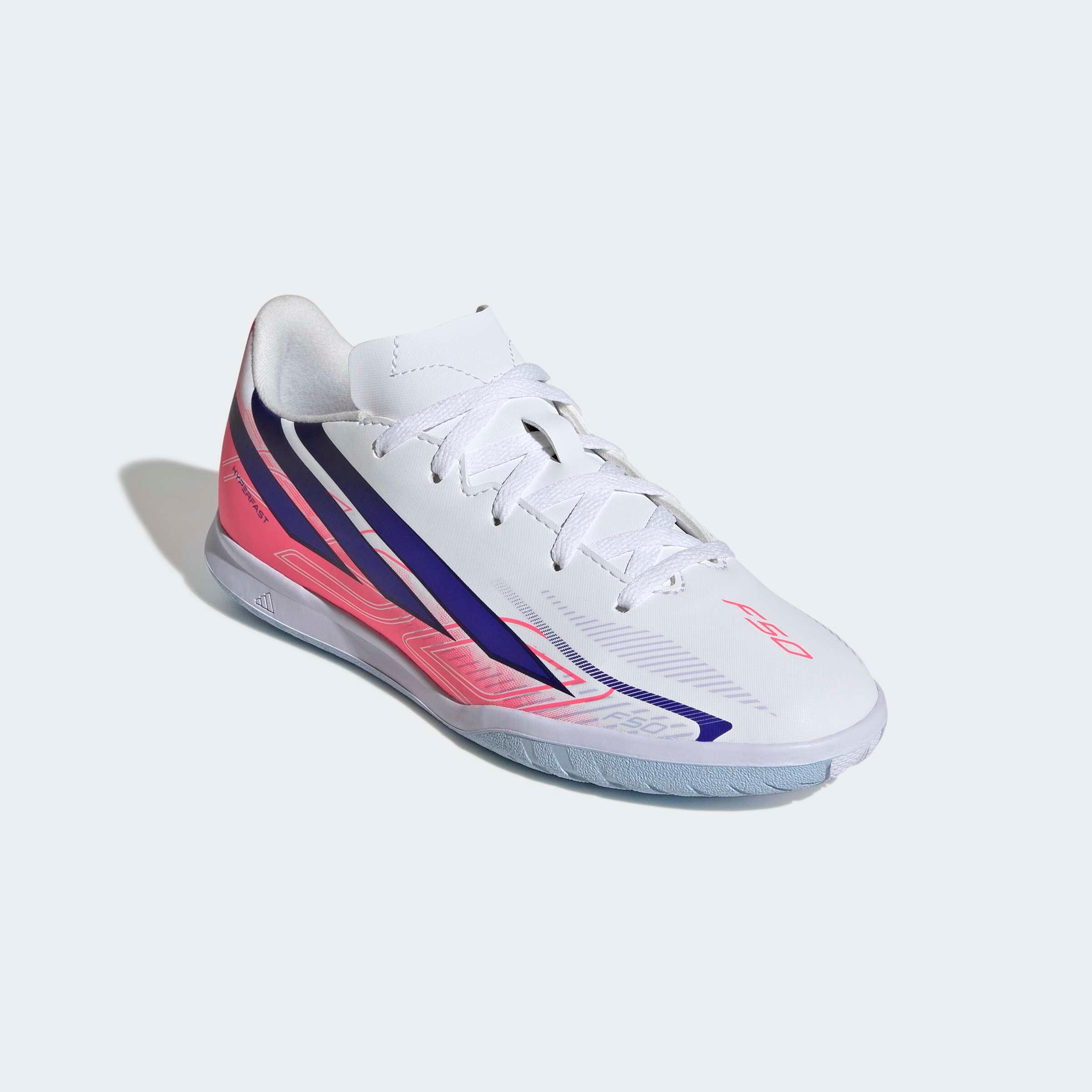 adidas F50 Sala Club Futsal Chaussure Enfant Blanc/Violet 5/7