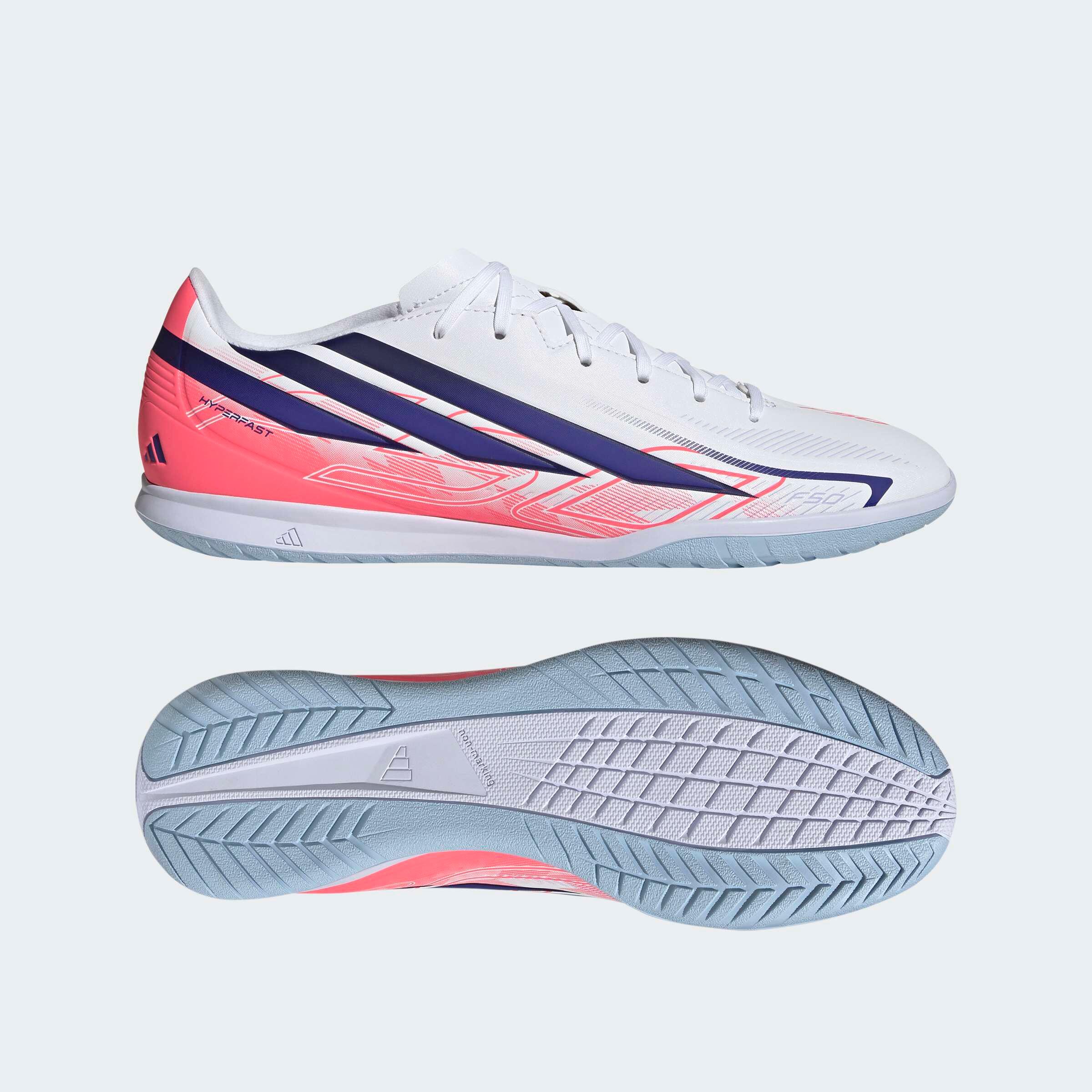 adidas F50 Club Futsal chaussure Adulte Blanc/Violet 3/8