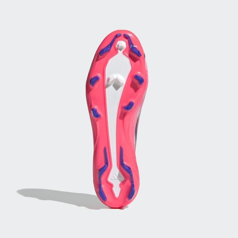 Încălțăminte adidas F50 Hyperfast League fără șireturi FG/MG alb mov Adulți