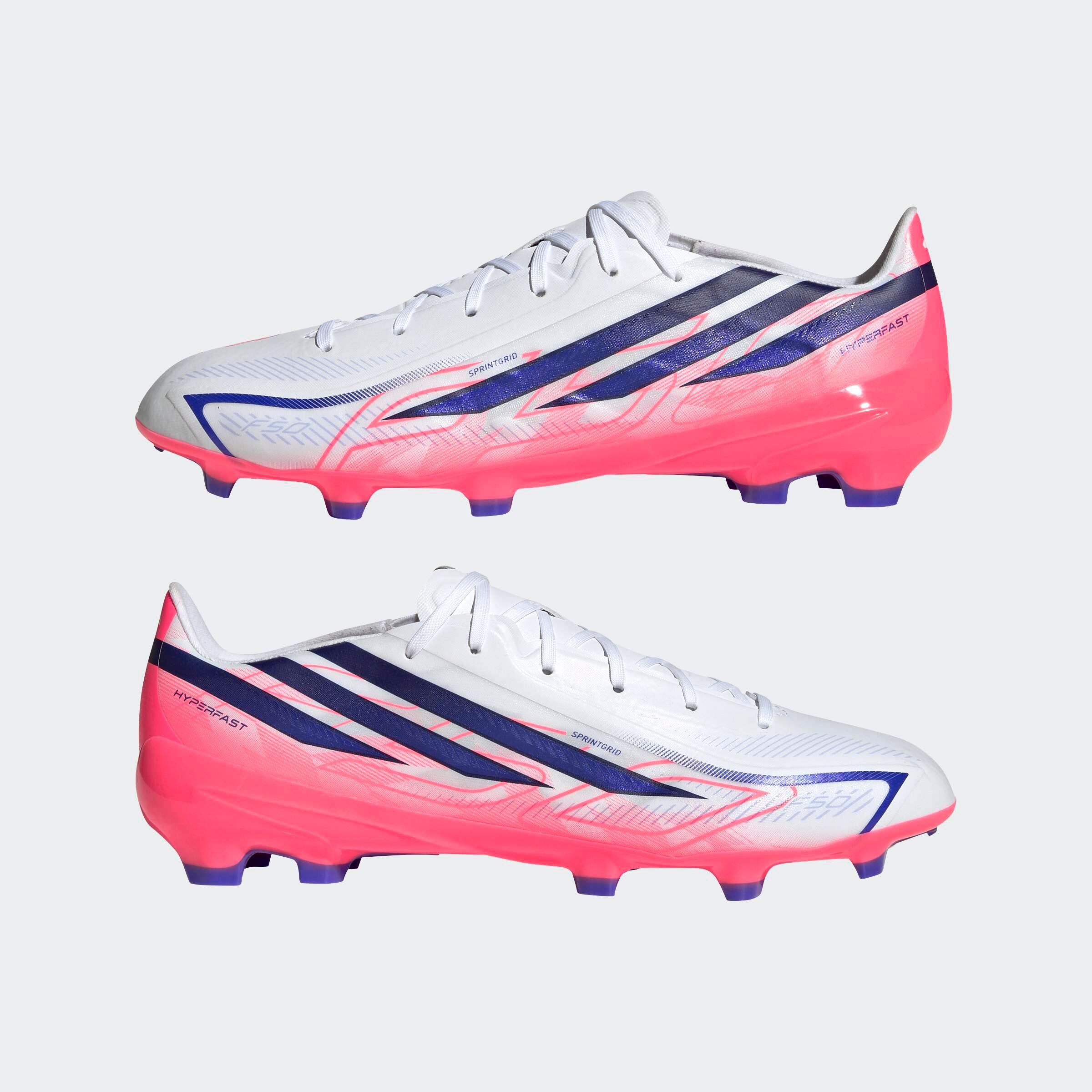 Scarpe adulto ADIDAS F50 HYPERFAST LEAGUE FG bianco-viola 12/19