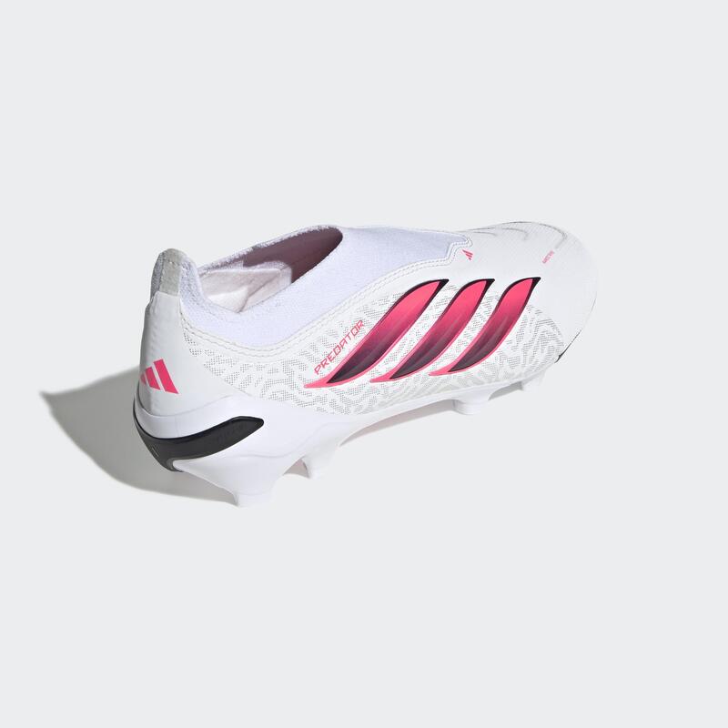 Încălțăminte adidas Predator League fără șireturi FT/FG alb mov Adulți