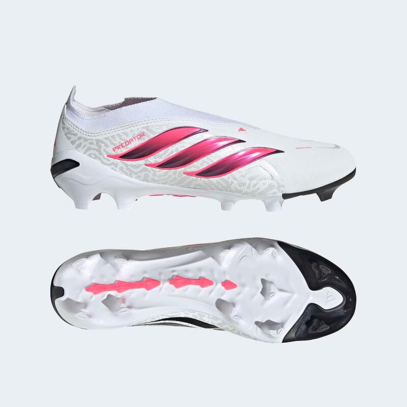 Încălțăminte adidas Predator League fără șireturi FT/FG alb mov Adulți