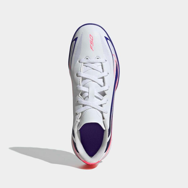 Çocuk Halı Saha Ayakkabısı/Futbol Ayakkabısı - Beyaz/Mor - adidas F50