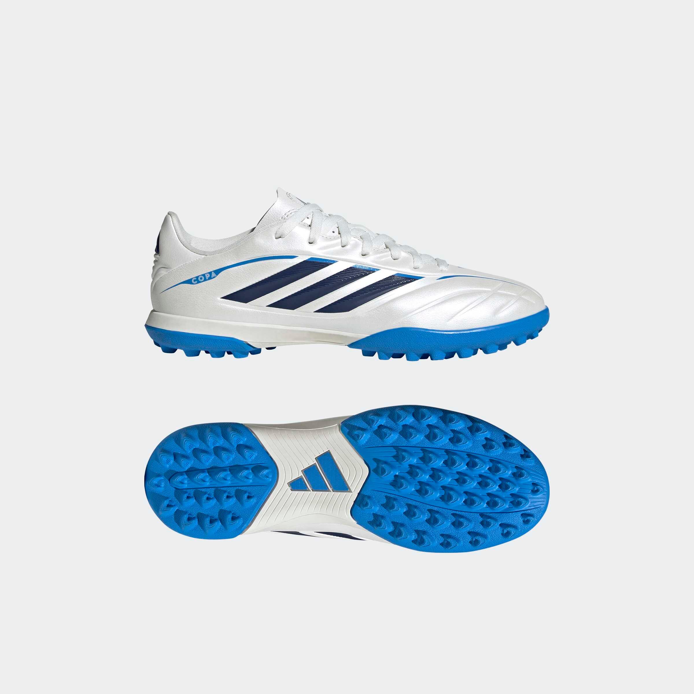 Chuteiras de Futebol Criança Adidas Copa Pure IV Club Turf Branco 3/8