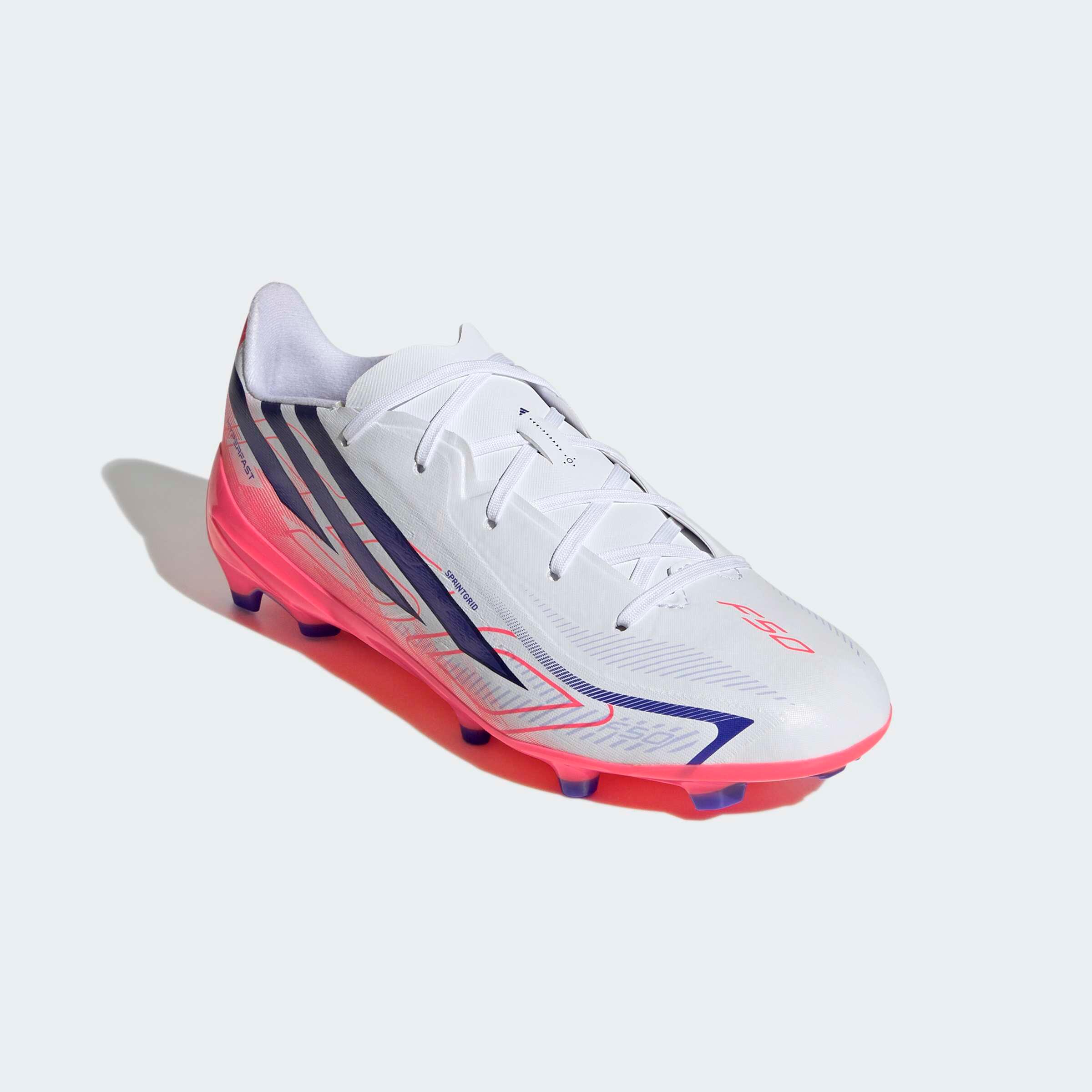 adidas F50 Hyperfast League FG/MG chaussure Enfant Blanc/Violet 5/9